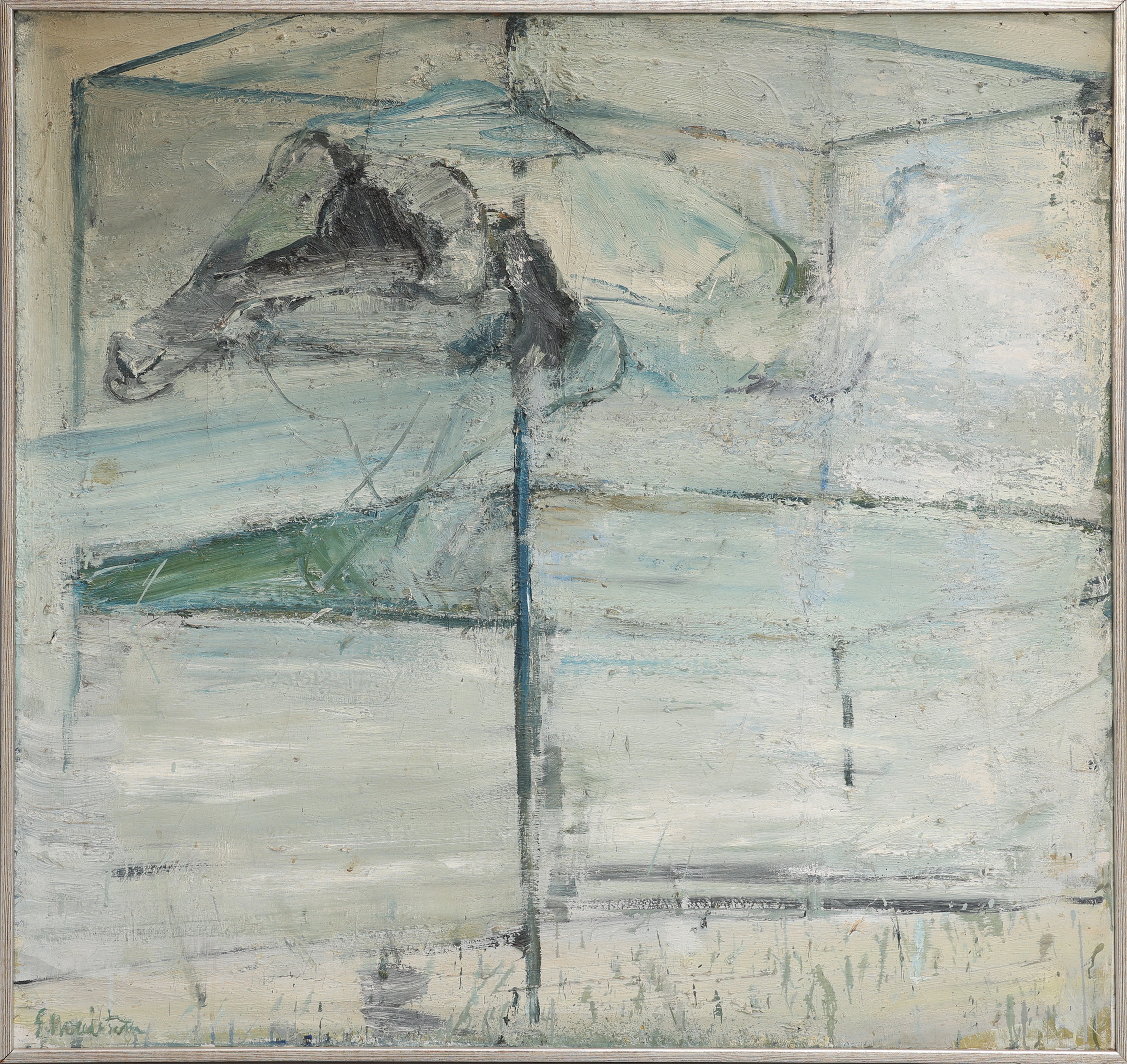 GERHARD NORDSTRÖM. olja på duk, ur sviten "Montern" 1963/65, (pom