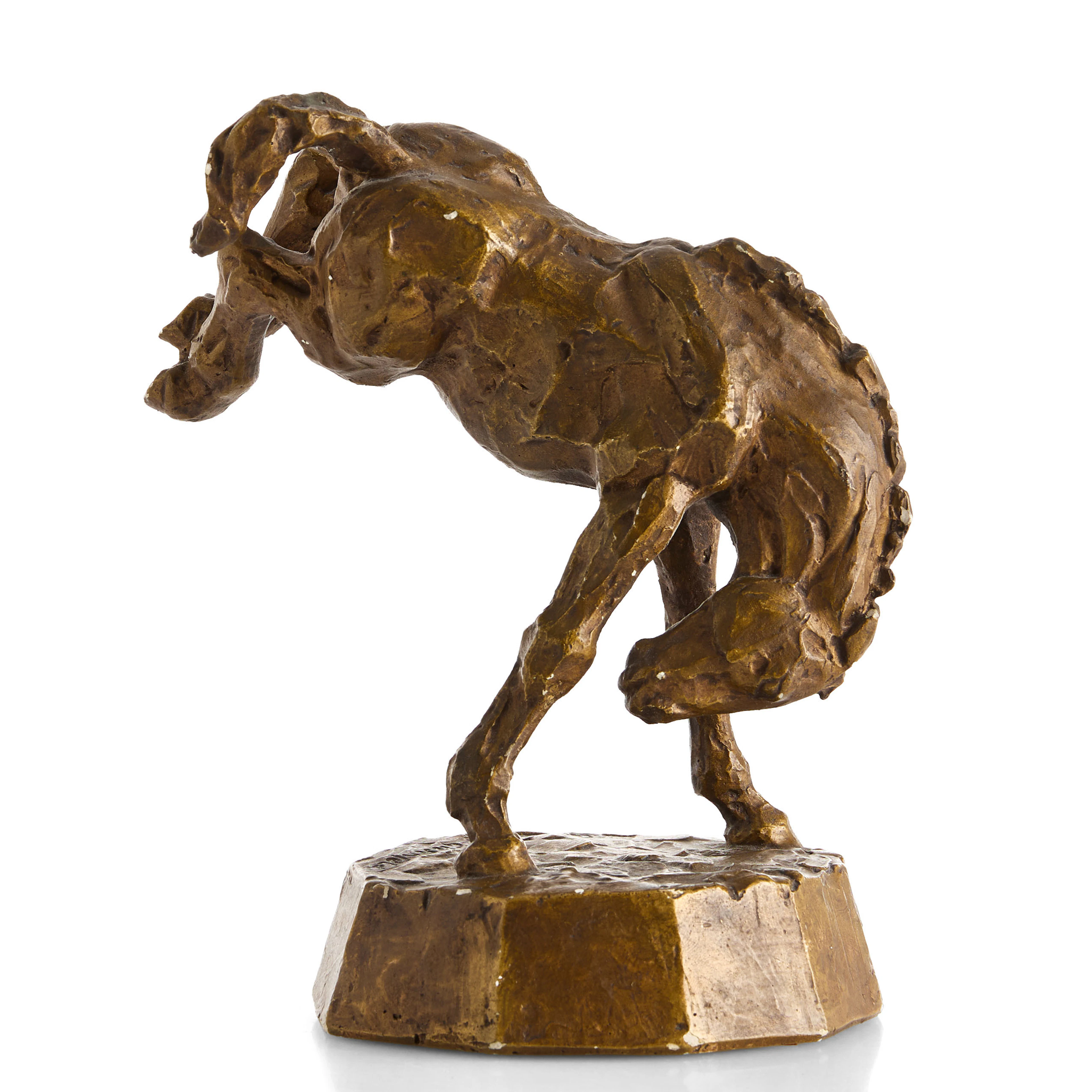 GRETA VON BRAUN-GIESENFELD (1892-1976). Skulptur, häst, bronserad