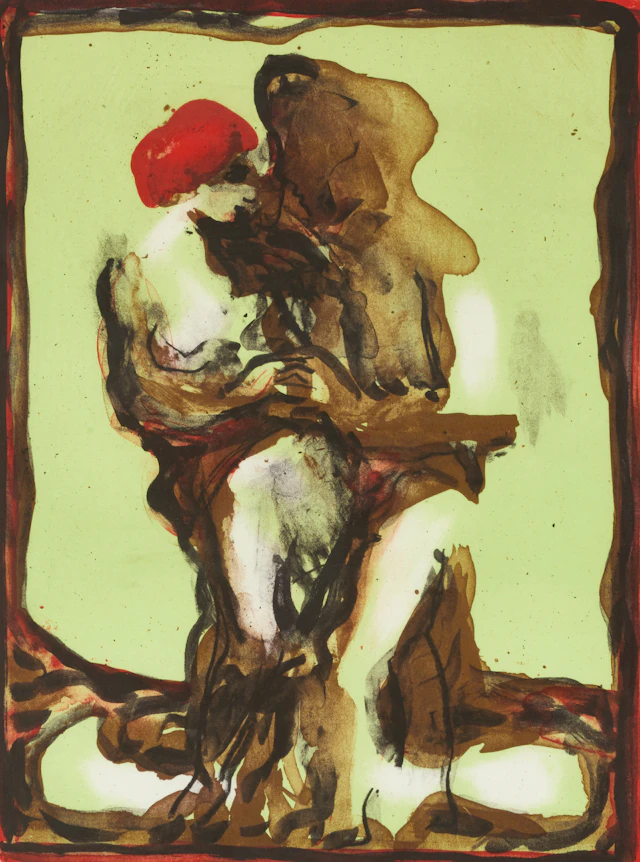 PETER DAHL (1934-2019). "Trolovning" (1982), signerad, färglitografi.