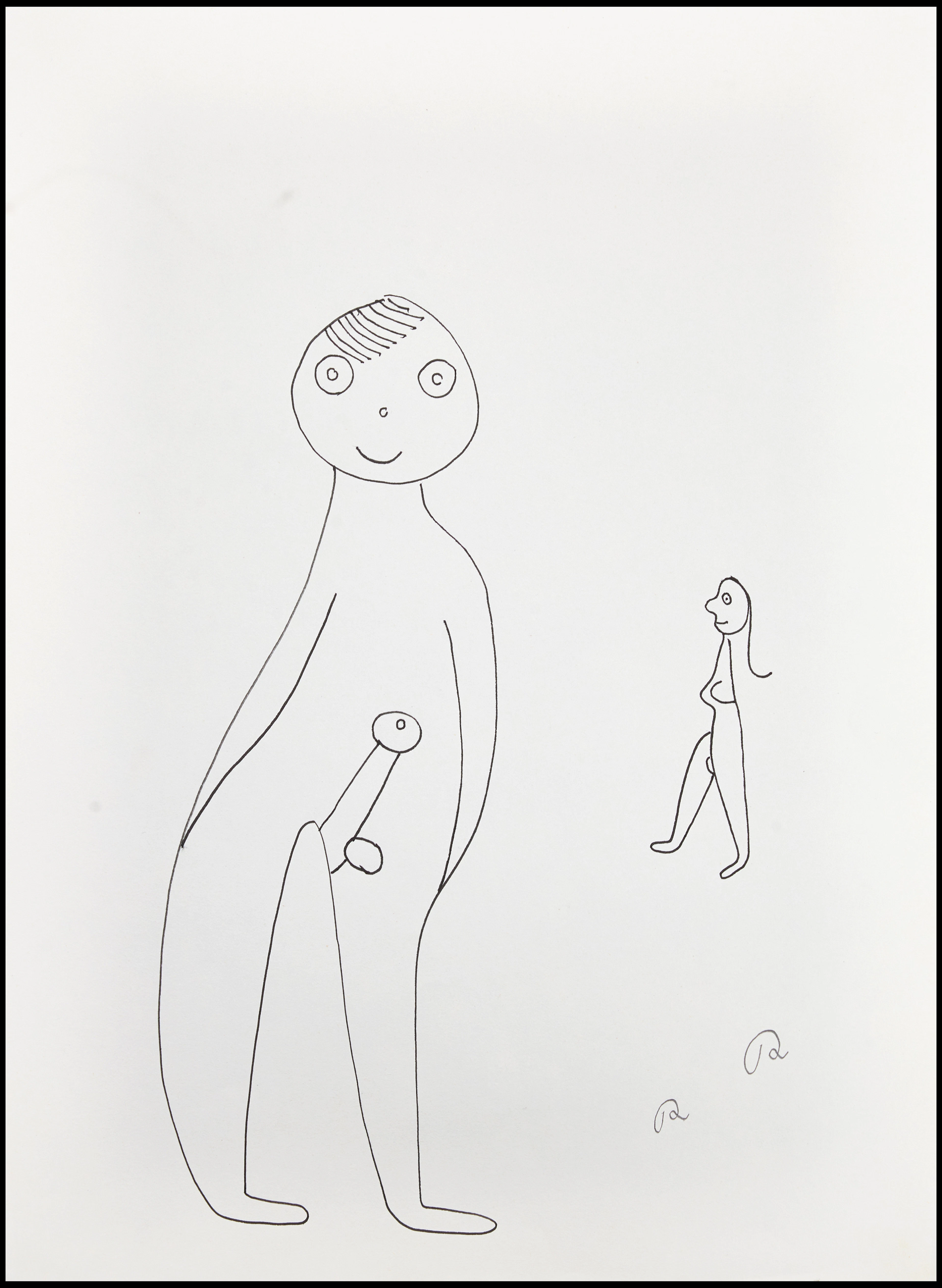 ROGER RISBERG (Sverige, Göteborg, 1956-2011). Figurakt, monogramsignerad