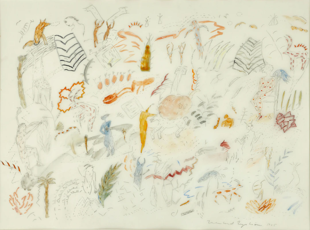 HELMTRUD NYSTRÖM (1939-2021). Figurkomposition. Signerad och daterad