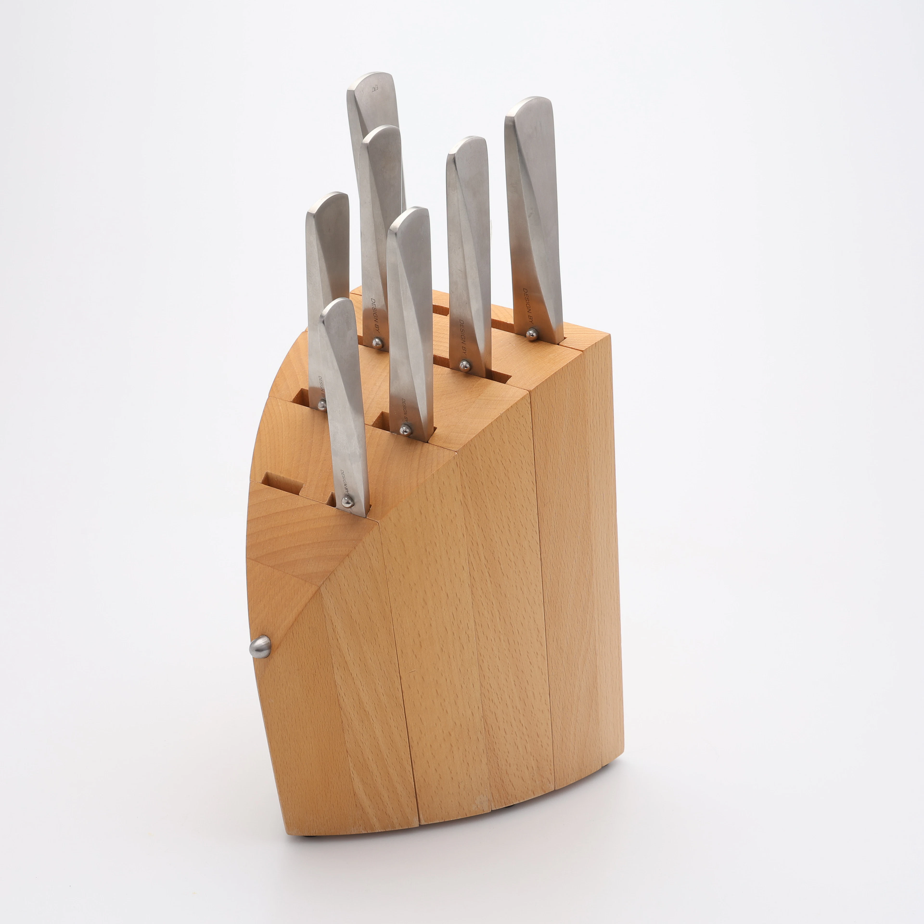KNIVBLOCK MED SJU STYCKEN KNIVAR, "TYPE 301", F.A. PORSCHE.