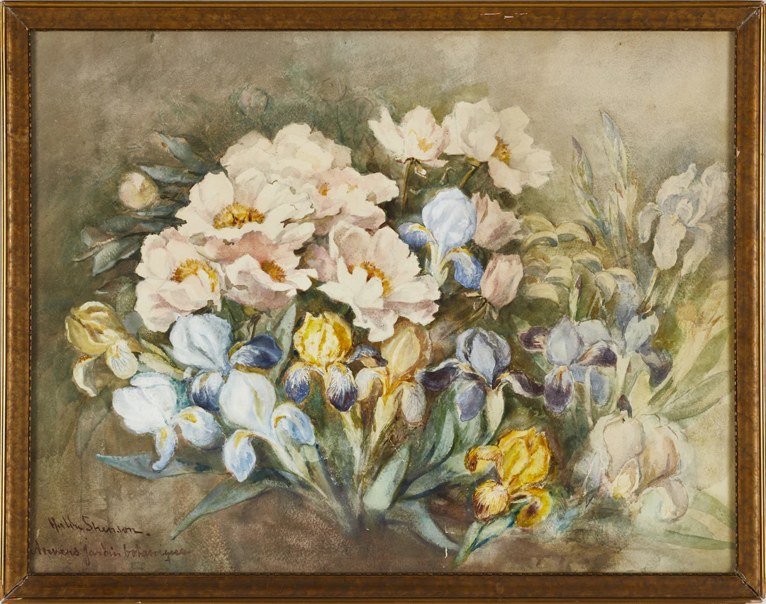 HULDA SCHENSON (Uppsala, 1847-1940 Nynäshamn), Blomsterstilleben -