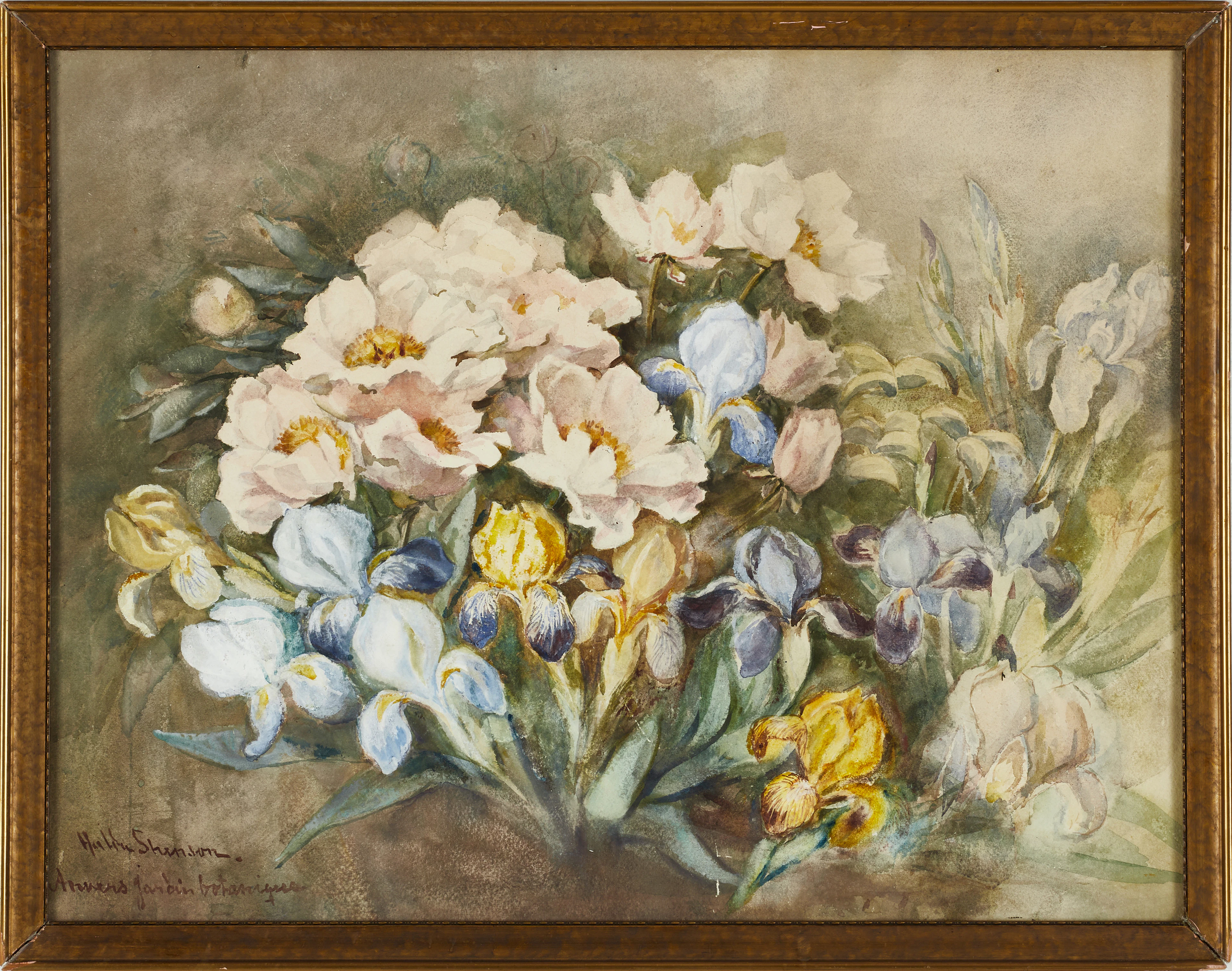 HULDA SCHENSON (Uppsala, 1847-1940 Nynäshamn), Blomsterstilleben -