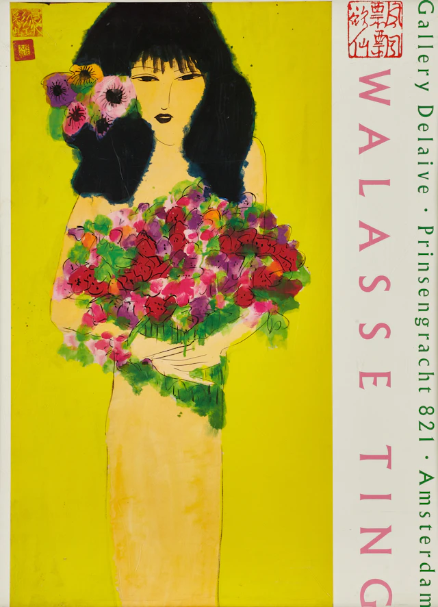 WALASSE TING (1929-2010). Efter. Utställningsffisch, c. 1988, Galerie