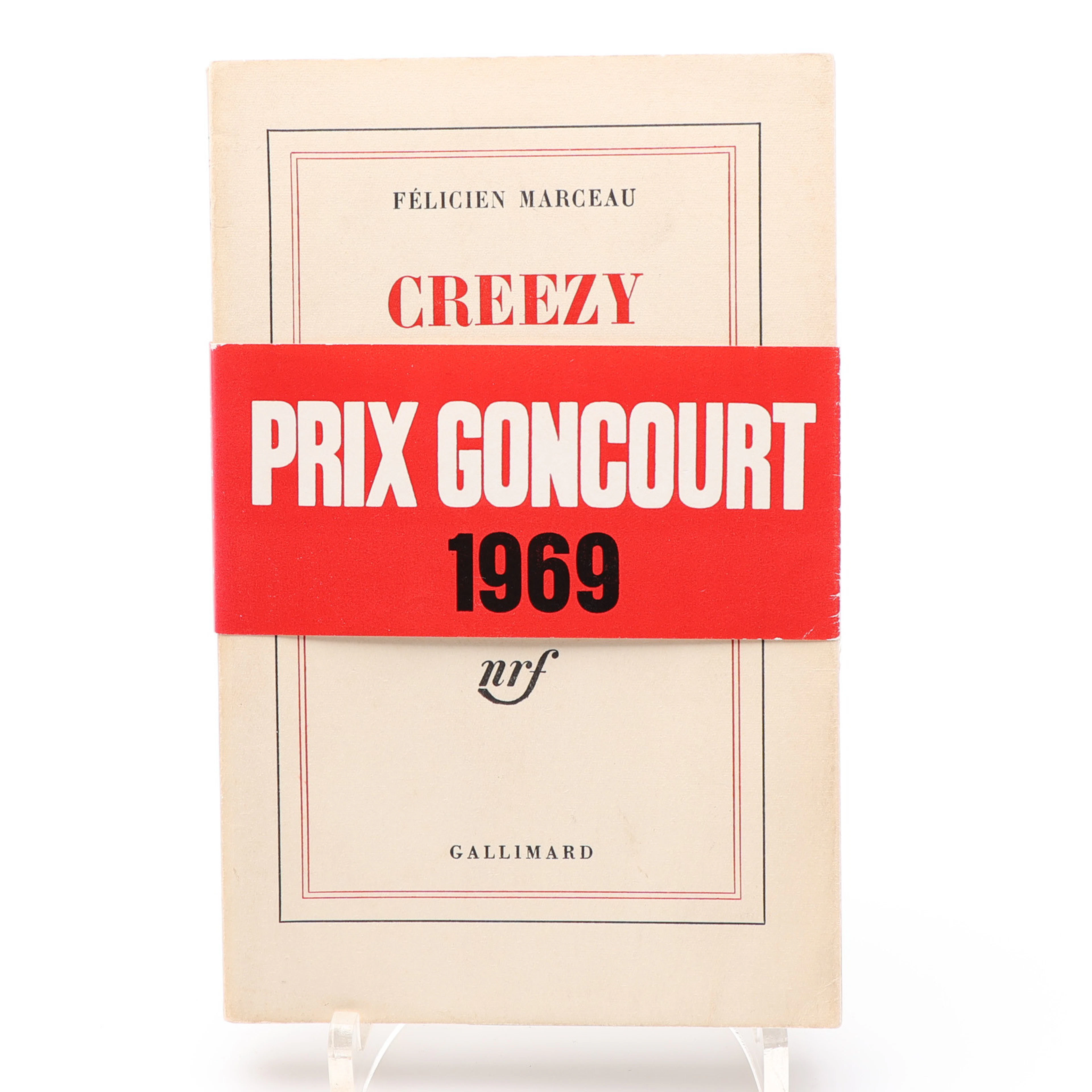 DEN BELGISK-FRANSKE FÖRFATTAREN FELICIEN MARCEAU'S CREESZY SOM VANN