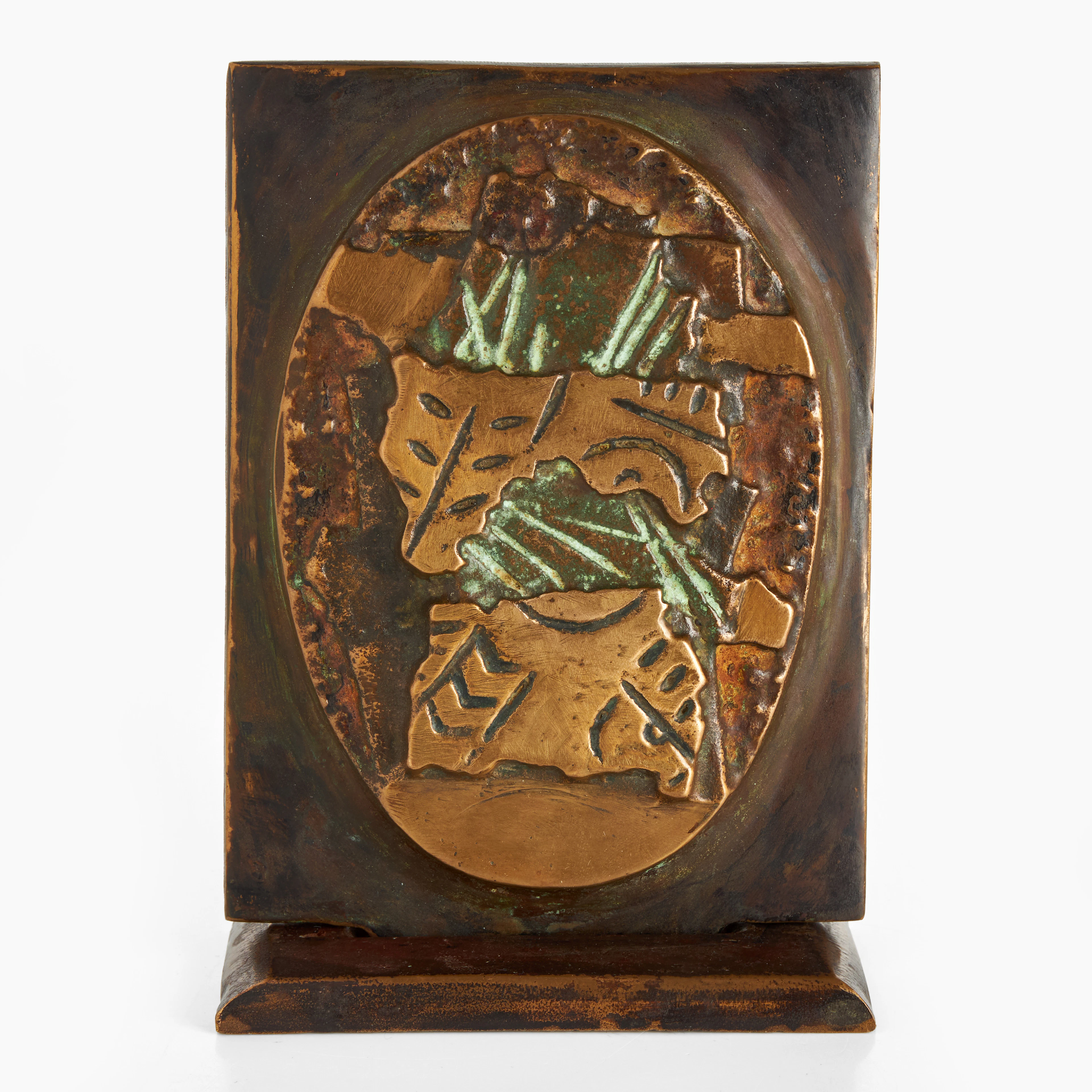 ALAIN SOUCASSE (FÖDD 1951). "Traces", signerad och daterad -96, skulptur