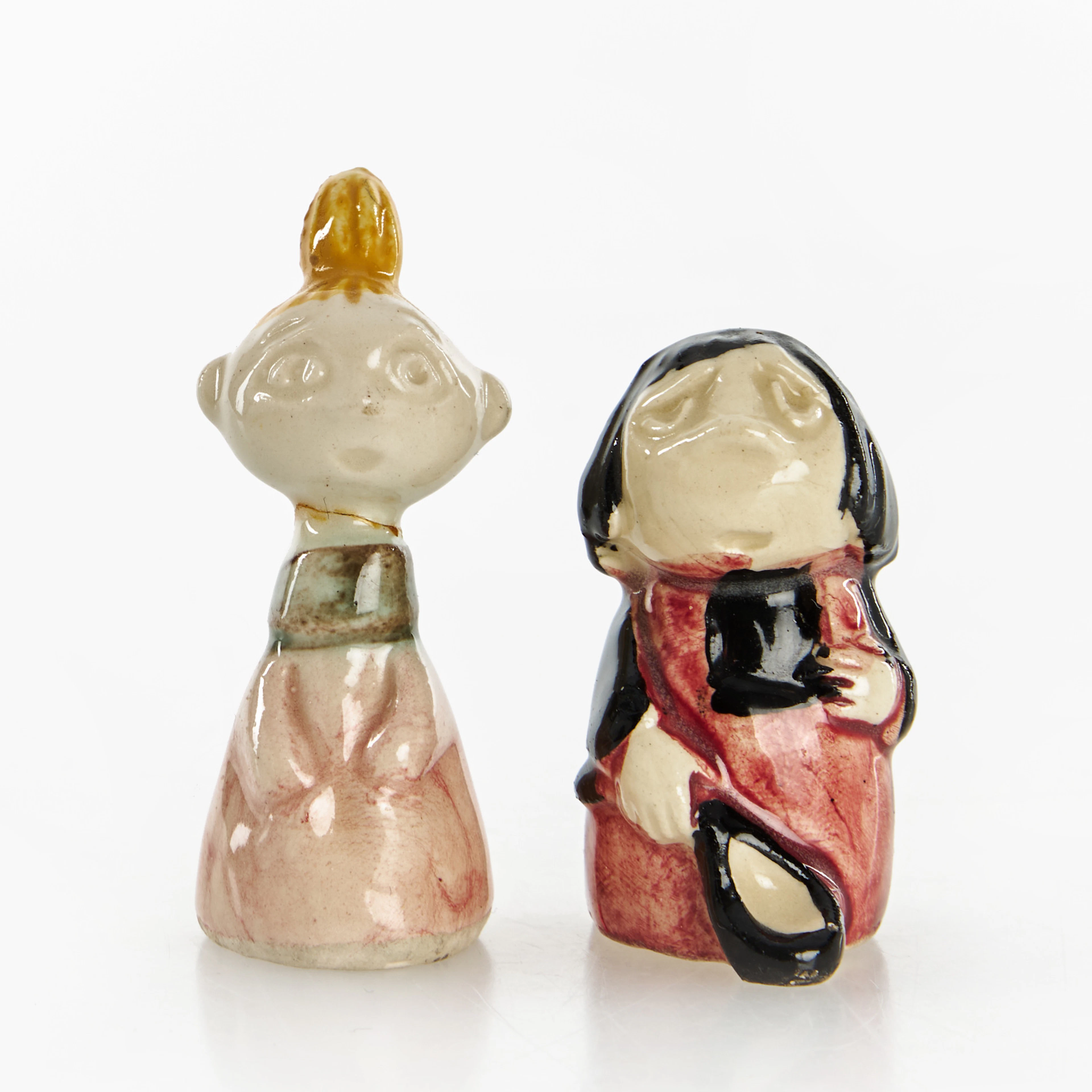SIGNE JANSSON & LEO TYKKYLÄINEN. Figurer, 2 st, Misan och Mymlan