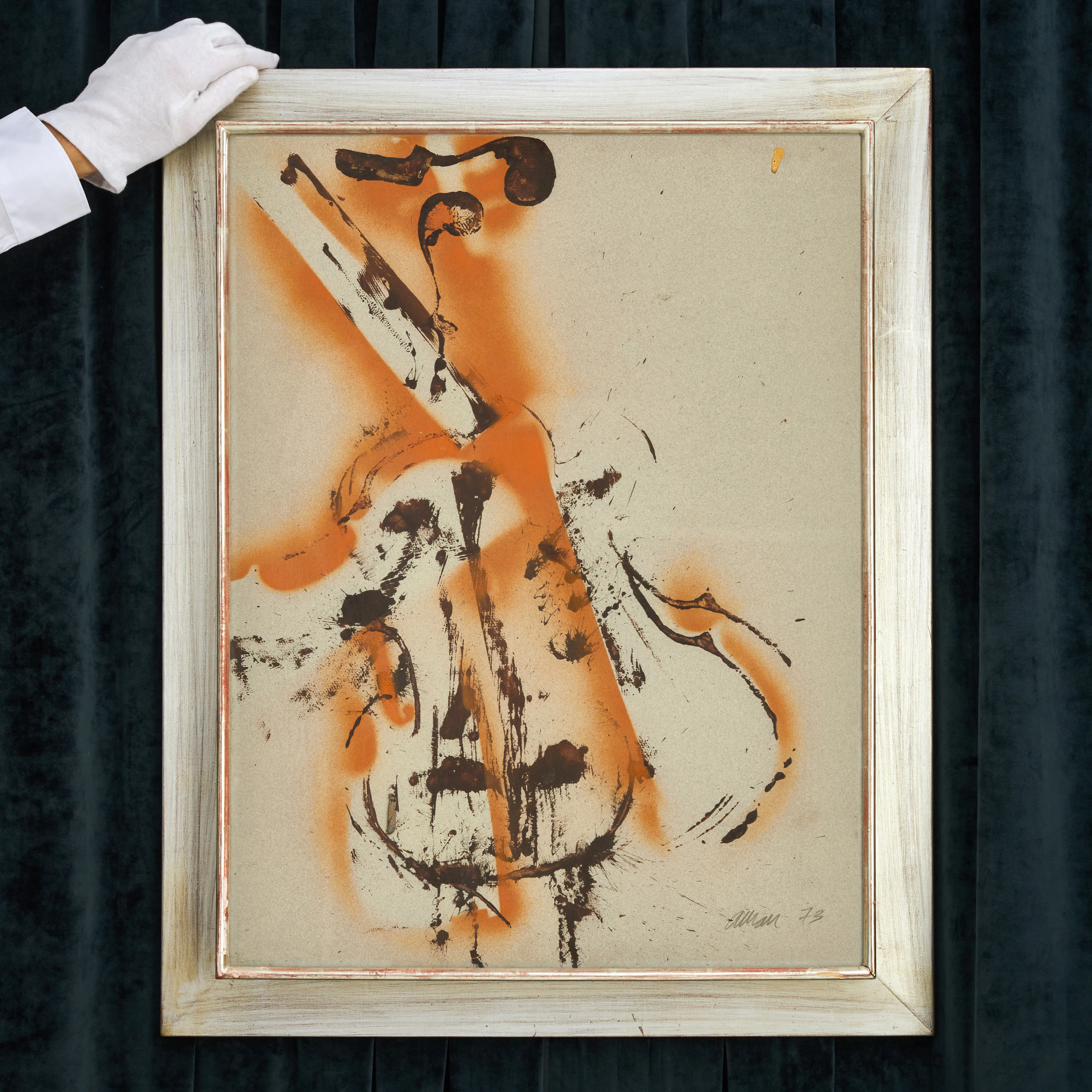 FERNANDEZ ARMAN (FRANKRIKE, 1928-2005). Violin, signerad och daterad