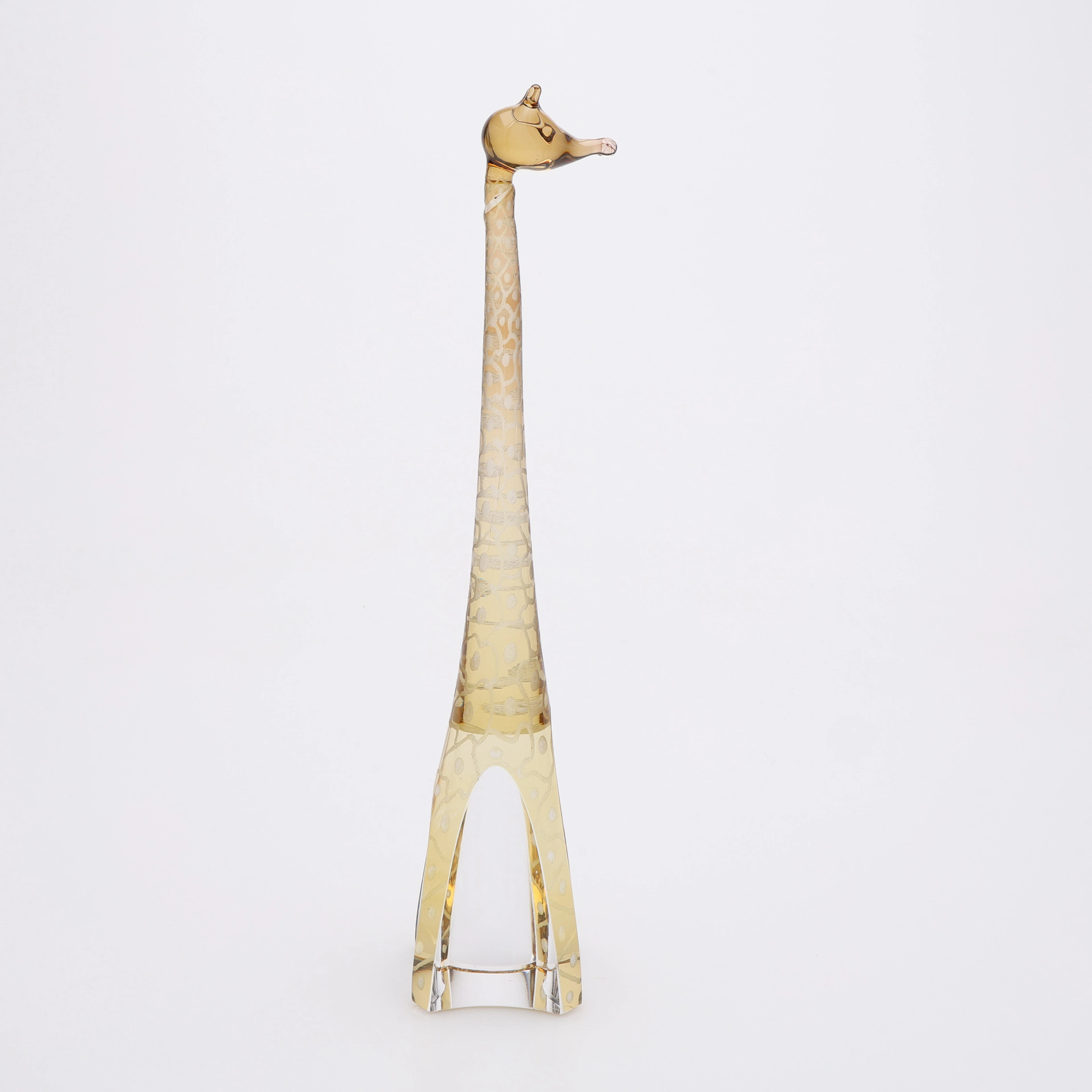 VICKE LINDSTRAND. SKULPTUR I FORM AV GIRAFF, KOSTA.