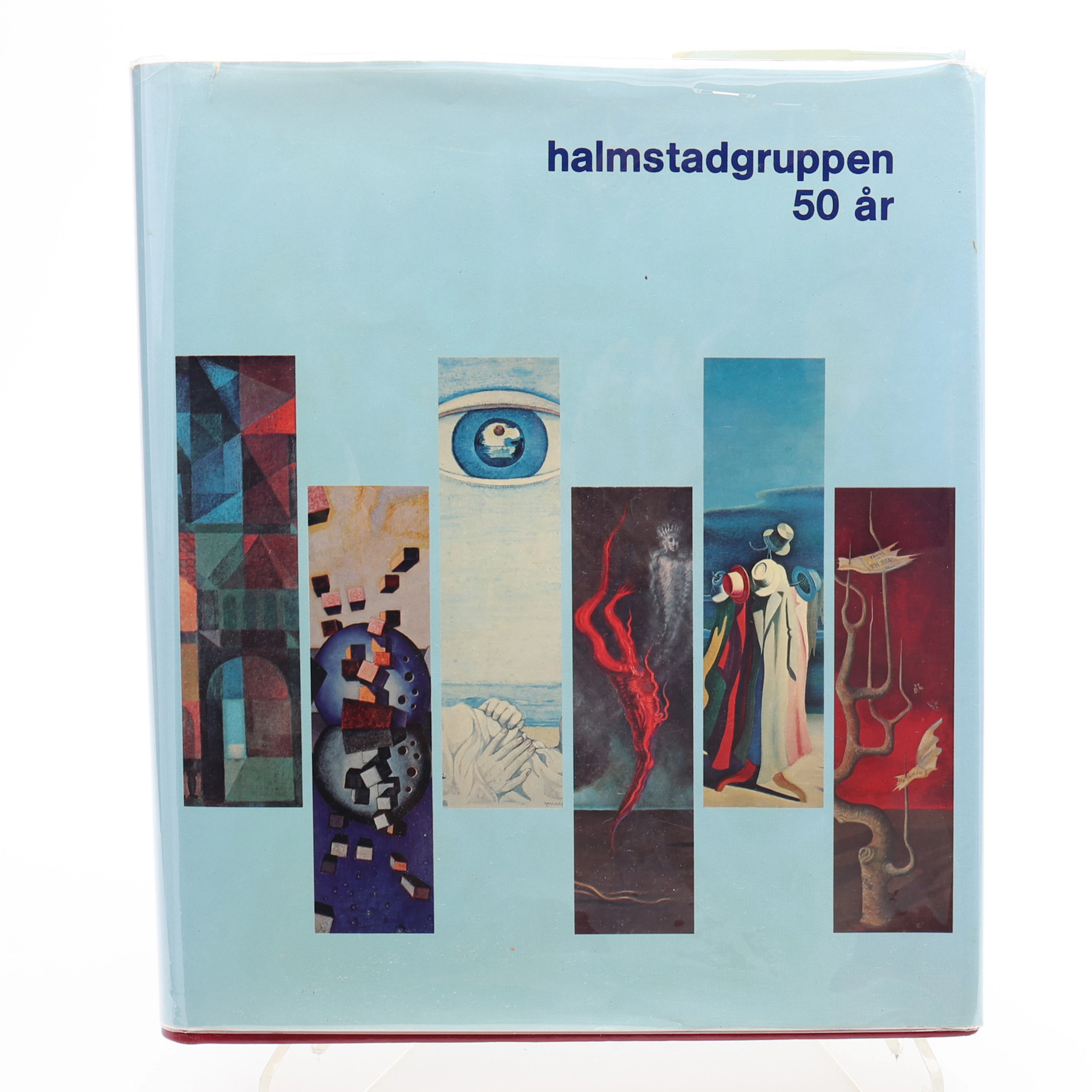 BIBLIOFILI. HALMSTADGRUPPEN 50 ÅR MED FÄRGLITOGRAFI AV AXEL OLSON