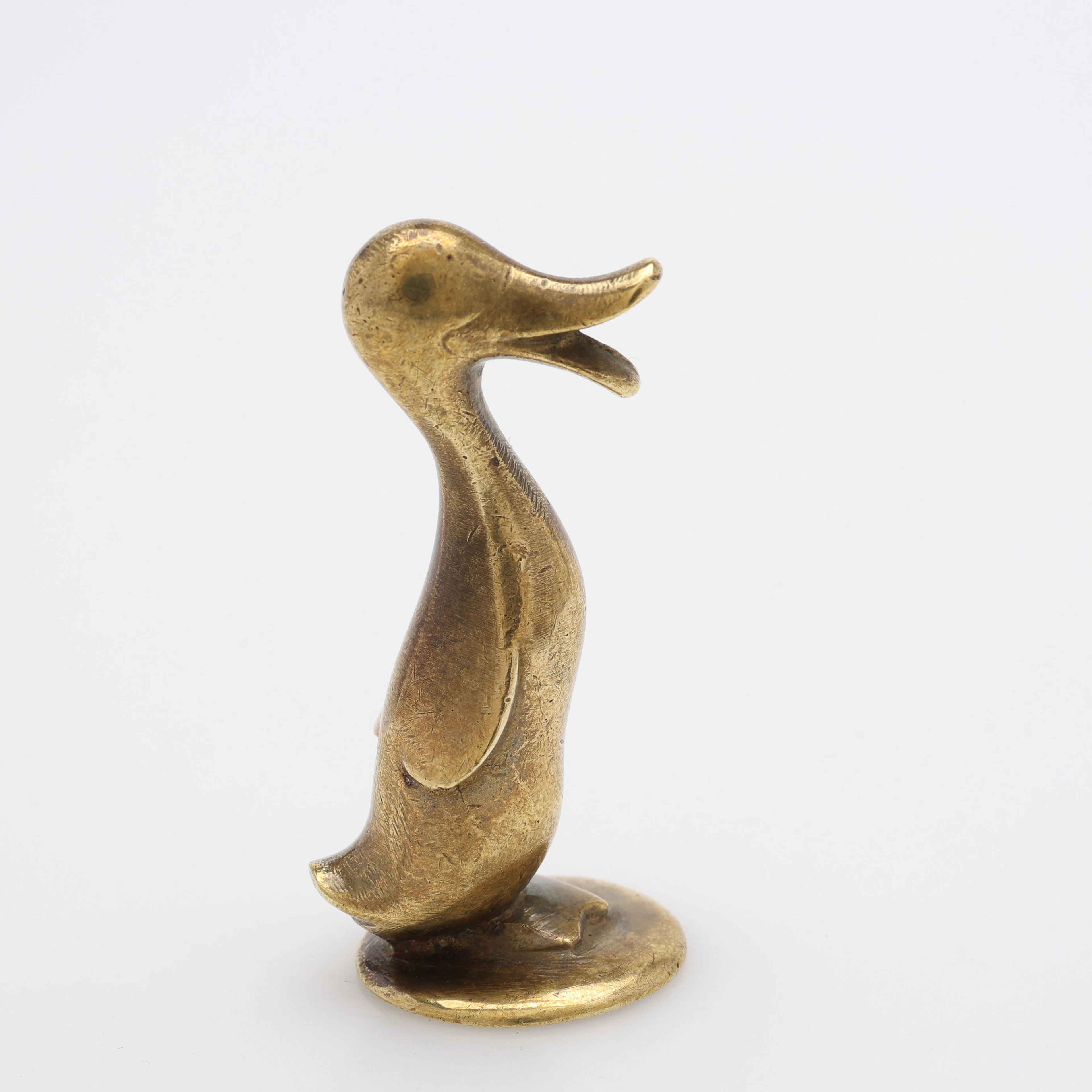 KARL HAGENAUER. FIGURIN, ANKA, POLERAD MÄSSING, ÖSTERRIKE.