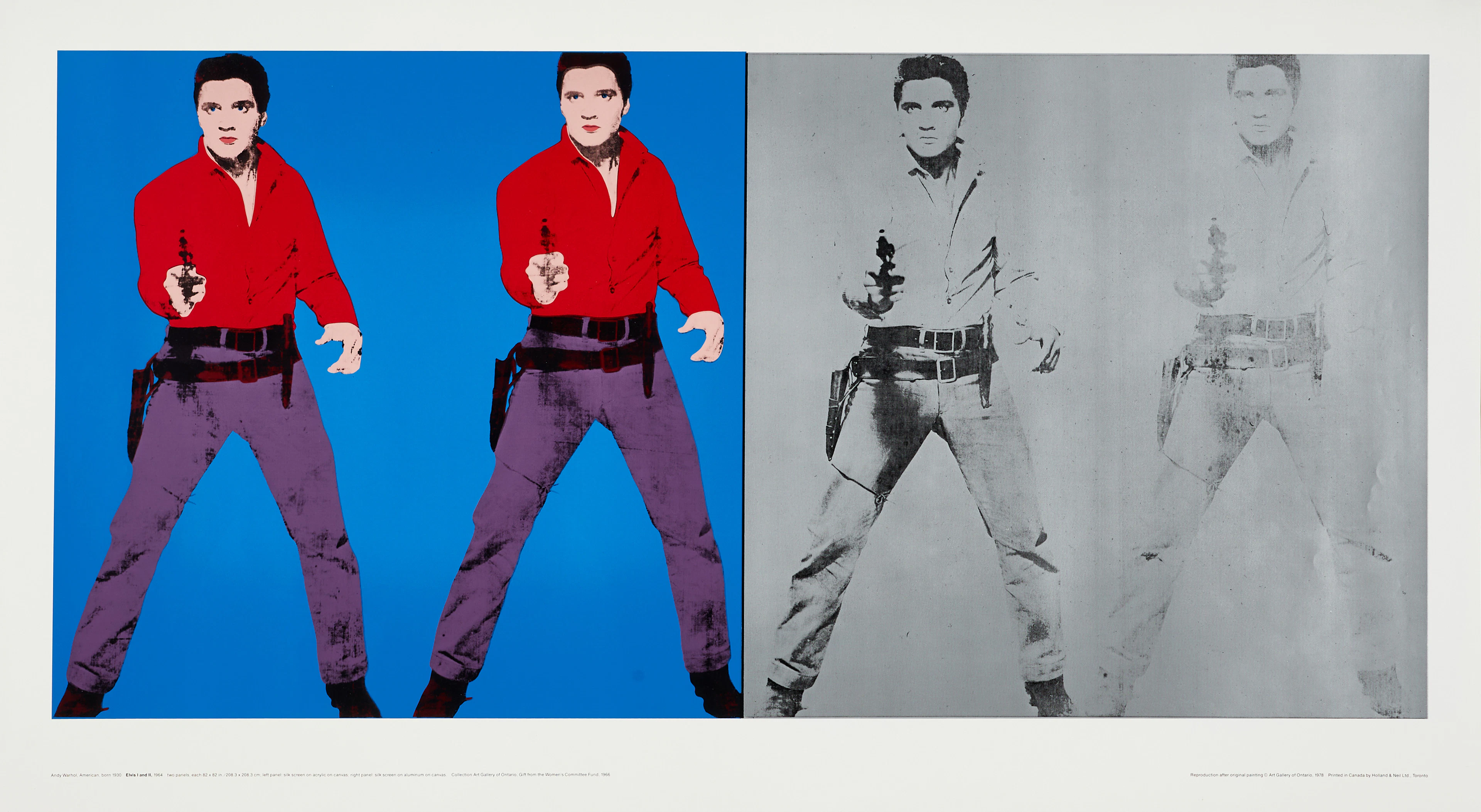 ANDY WARHOL (USA, 1928-1987) (efter), "Elvis I and II" (Art Gallery
