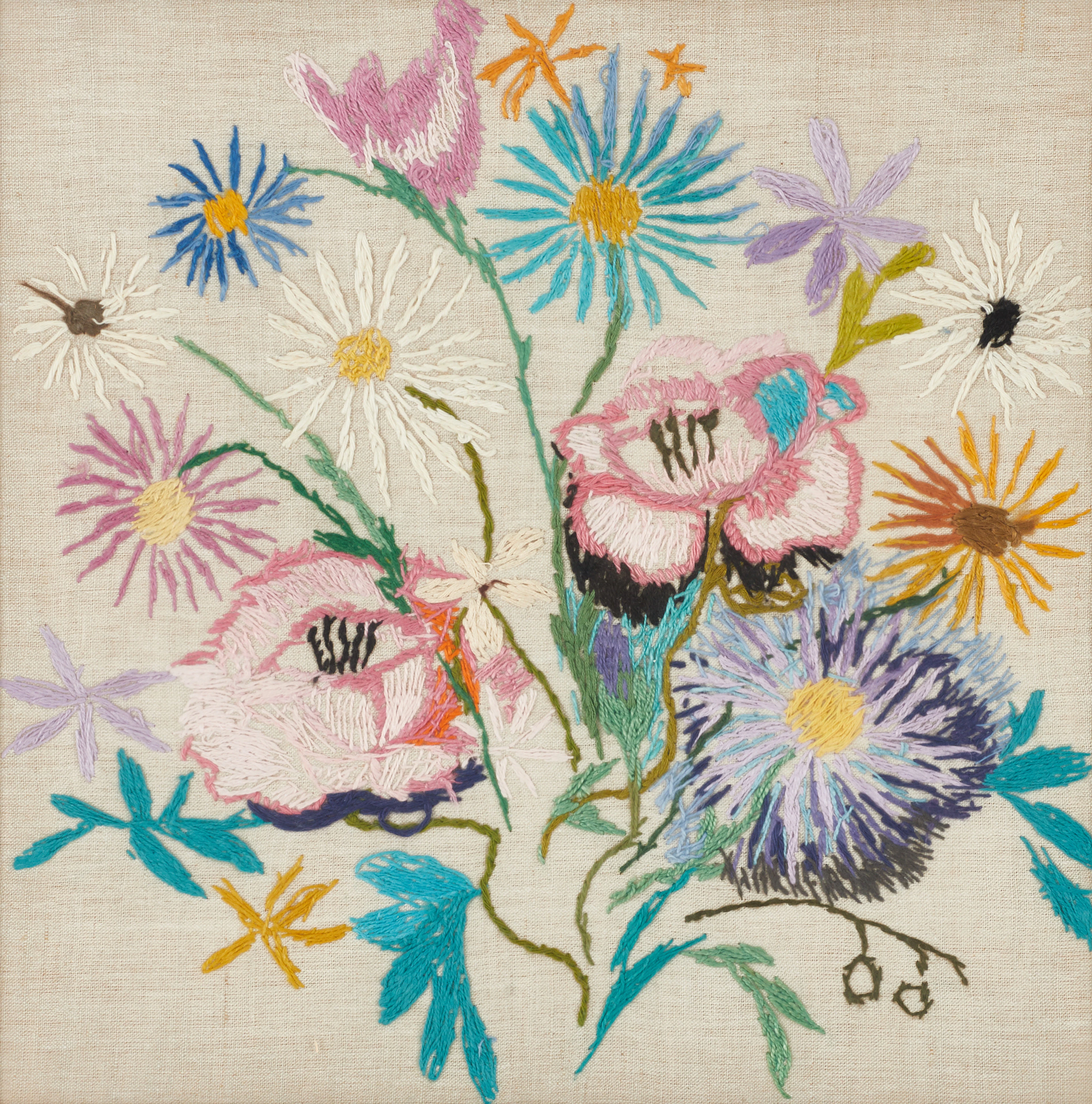 ESTER HENNING (Sverige, 1887-1985), Blommor, , 1960-tal, påskrift