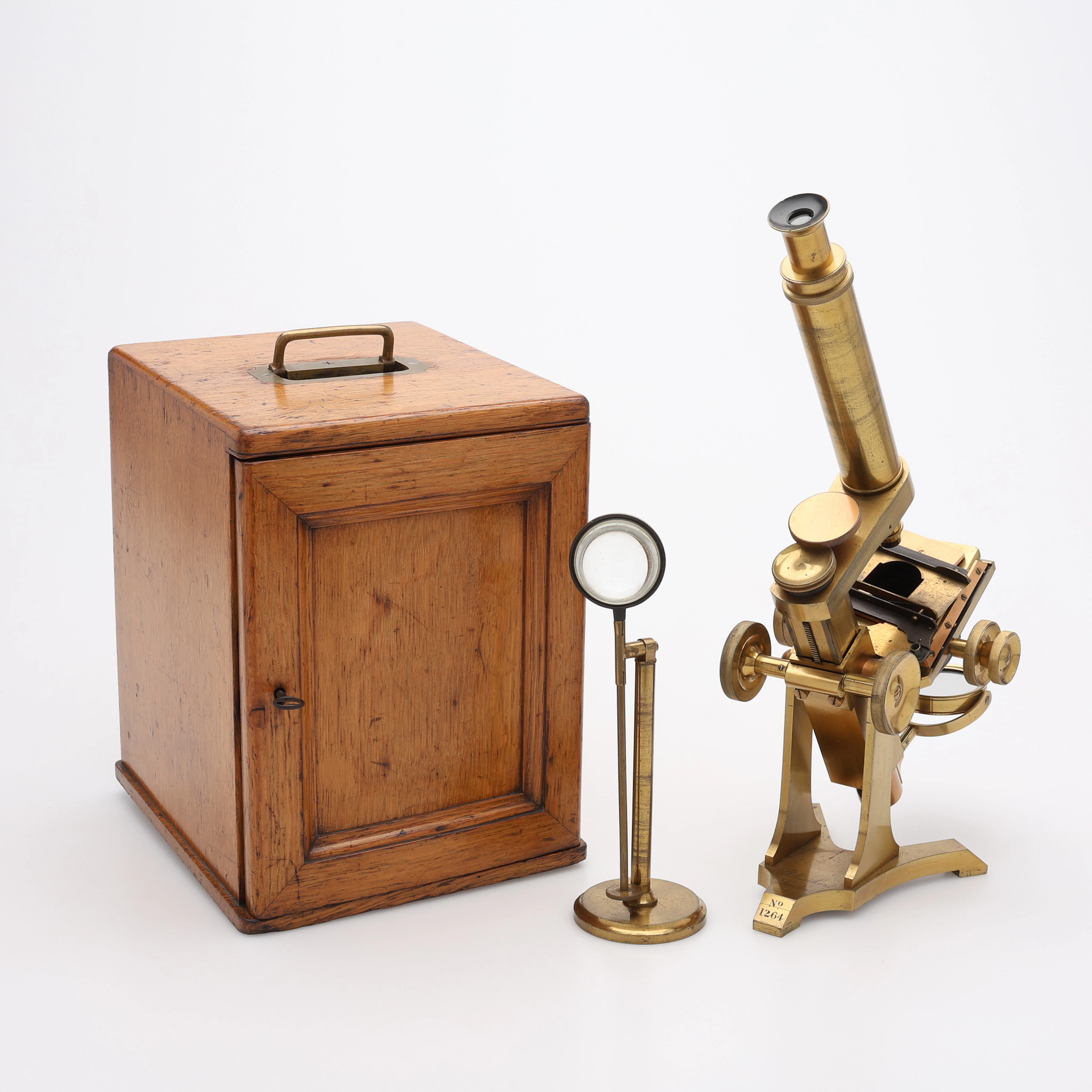 MIKROSKOP/MICROSCOPE, M. (MORITZ) PILLISCHER, NR. 1264, Märkt M. Pillischer