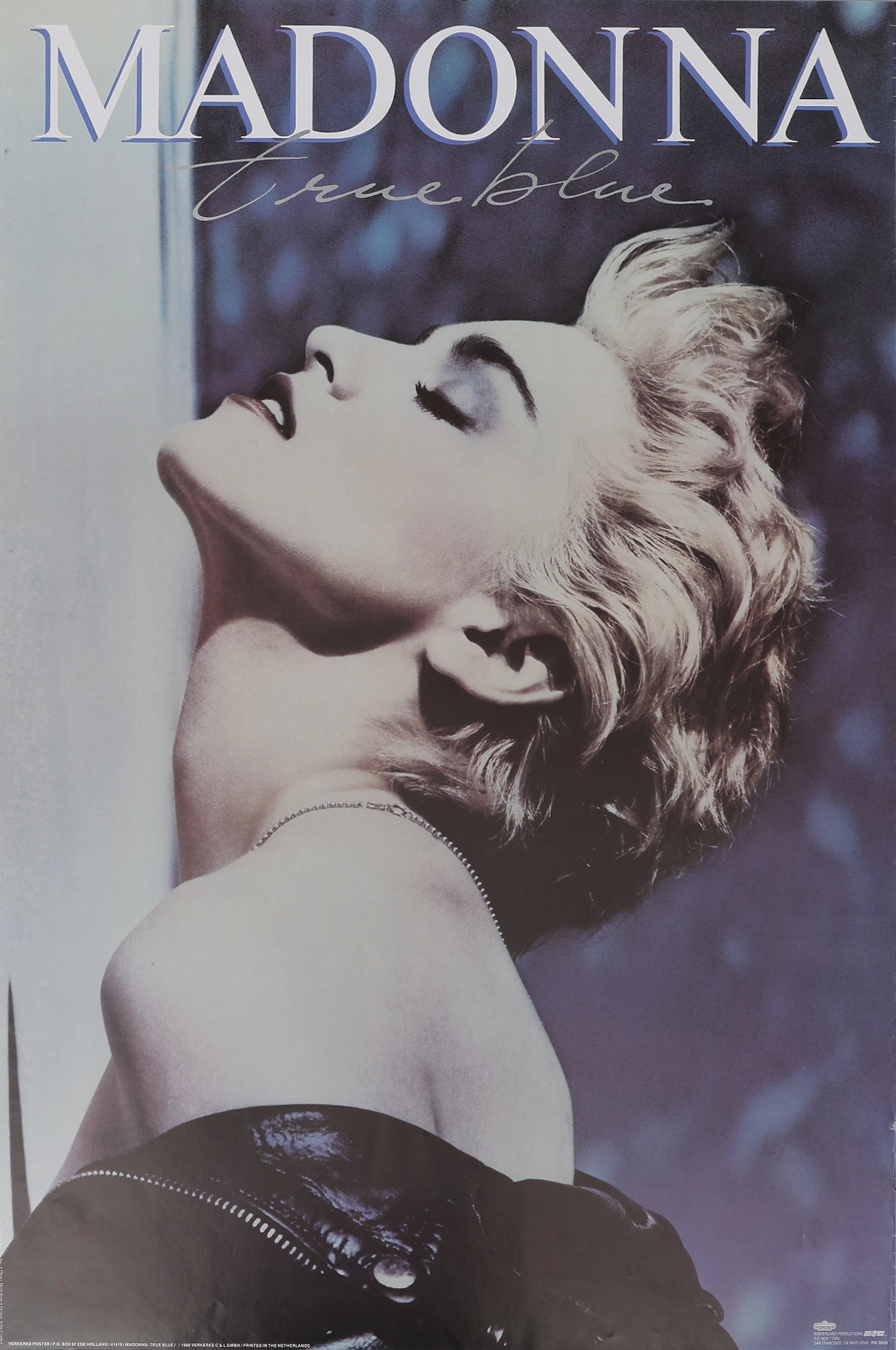 POSTER, MADONNA, "TRUE BLUE", 1986.