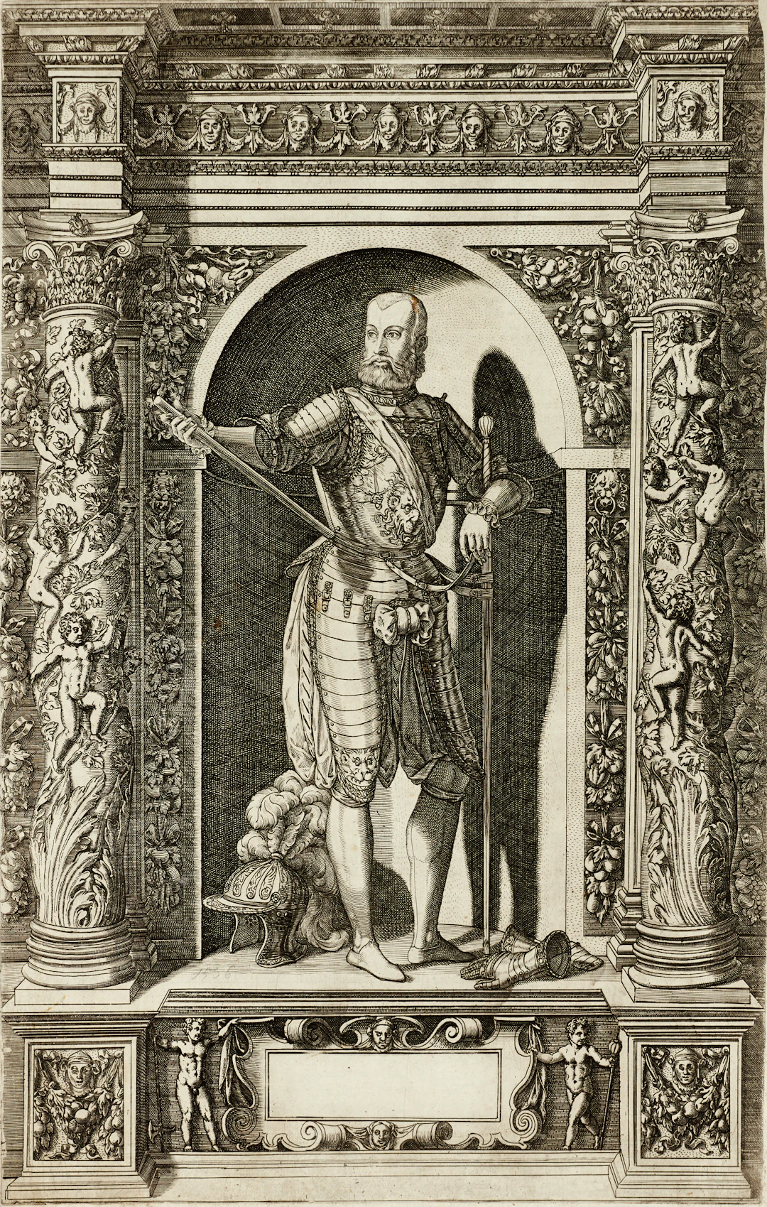 DOMINICUS CUSTOS (ca 1559-1615), ”Portrait of Caspar von Frundsberg”