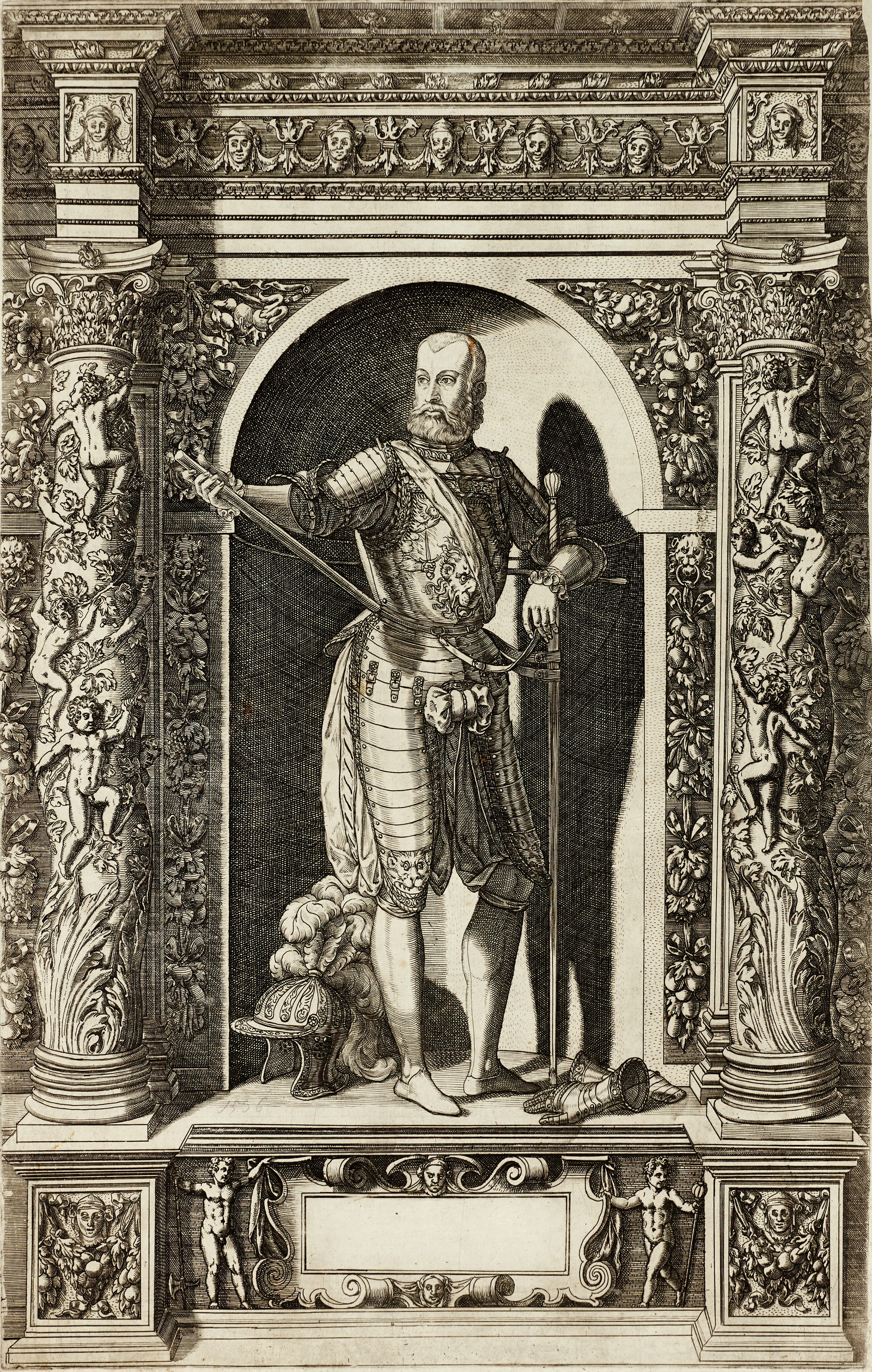 DOMINICUS CUSTOS (ca 1559-1615), ”Portrait of Caspar von Frundsberg”