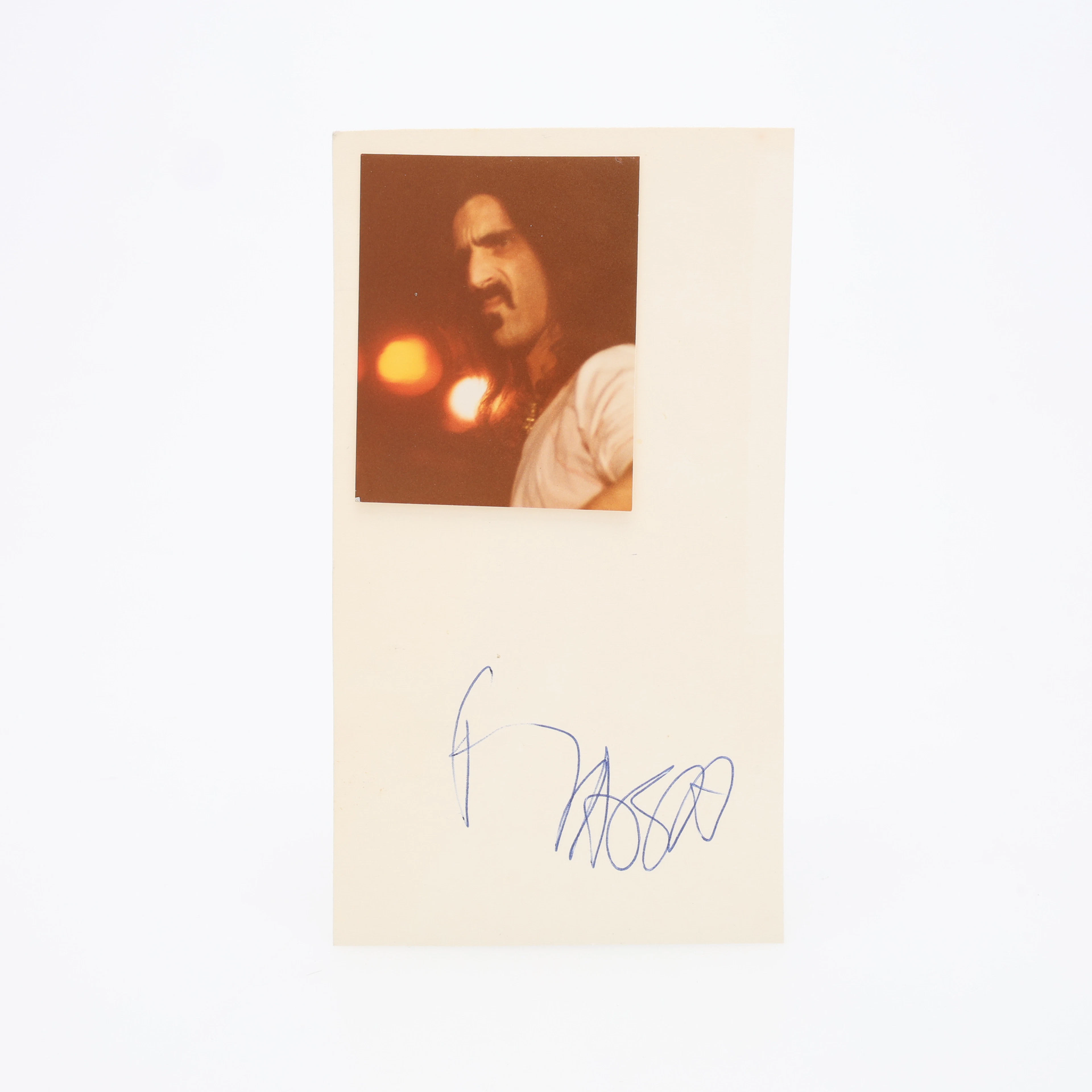 AUTOGRAF. FRANK ZAPPA (1940-1993) – AMERIKANSK ROCKMUSIKER.