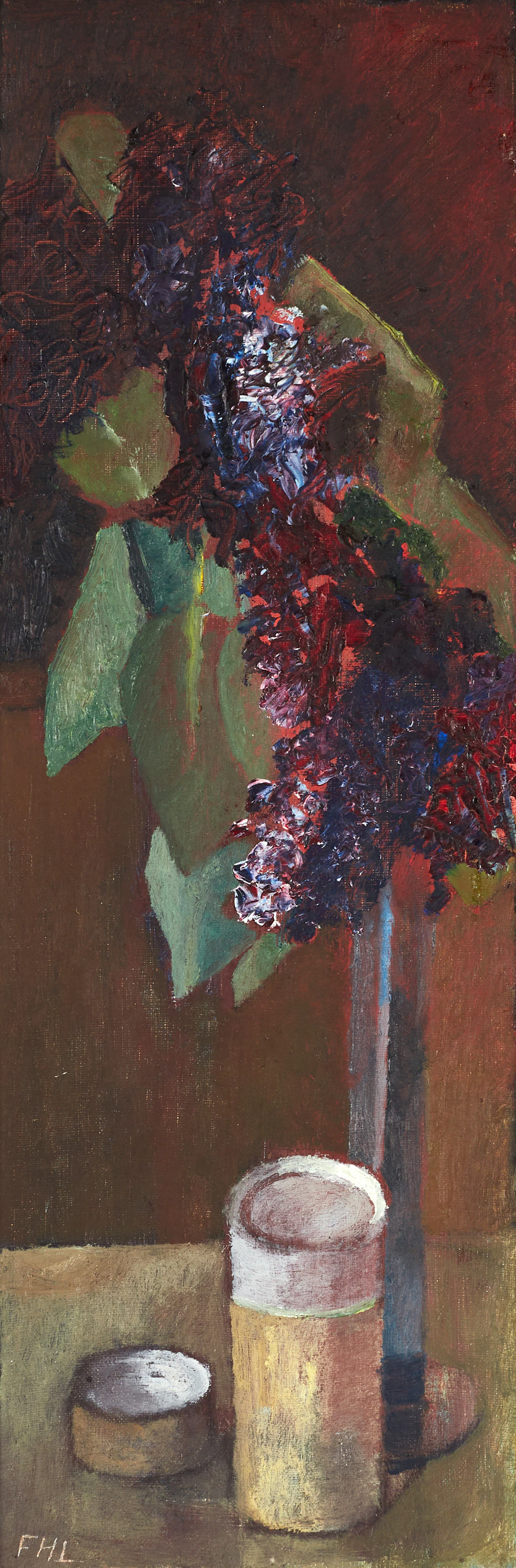 FOLKE HELLSTRÖM-LIND (1913-1957). Blomsterstilleben, monogramsignerad