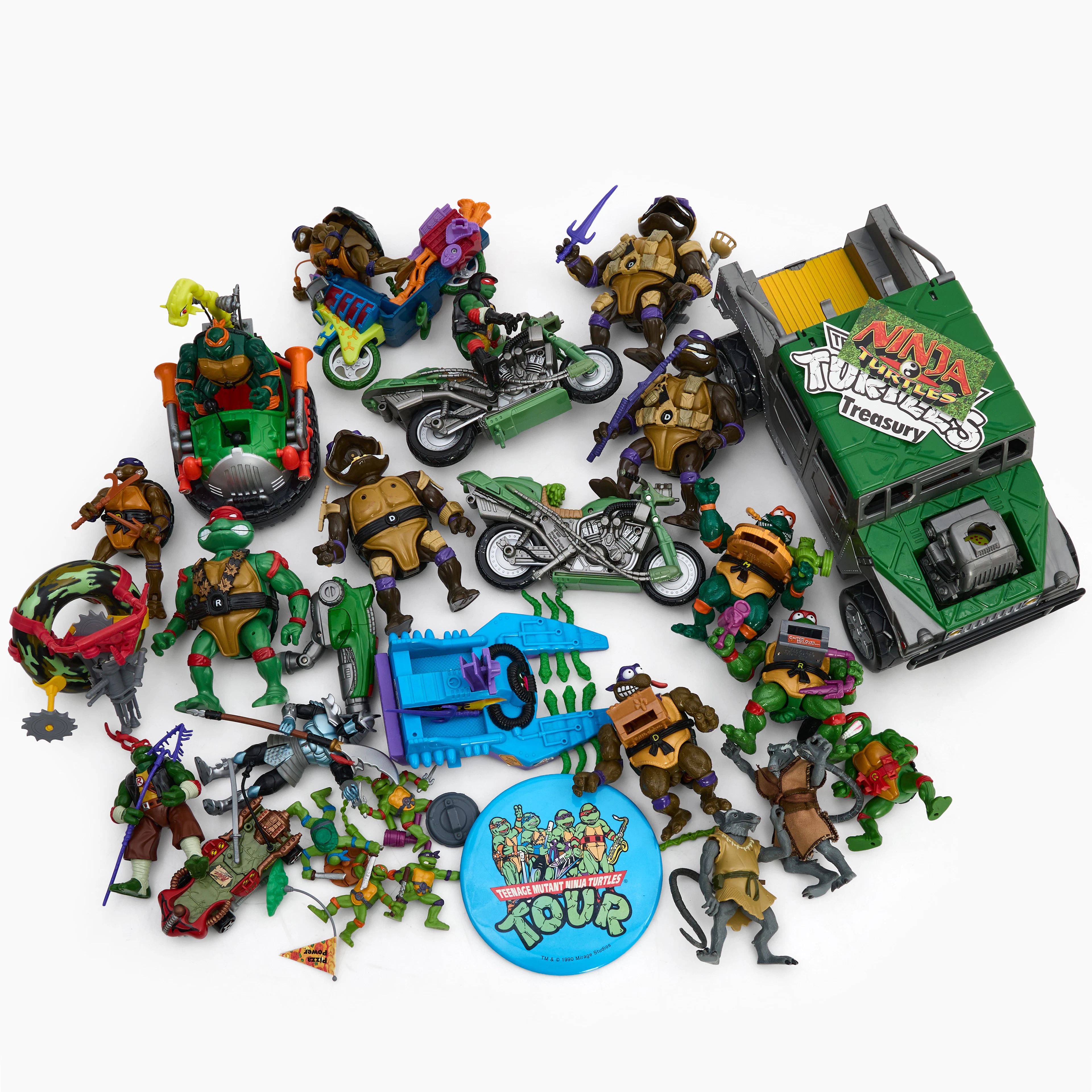 TEENAGE MUTANT NINJA TURTLE. Actionfigurer, 20 st, med tillbehör