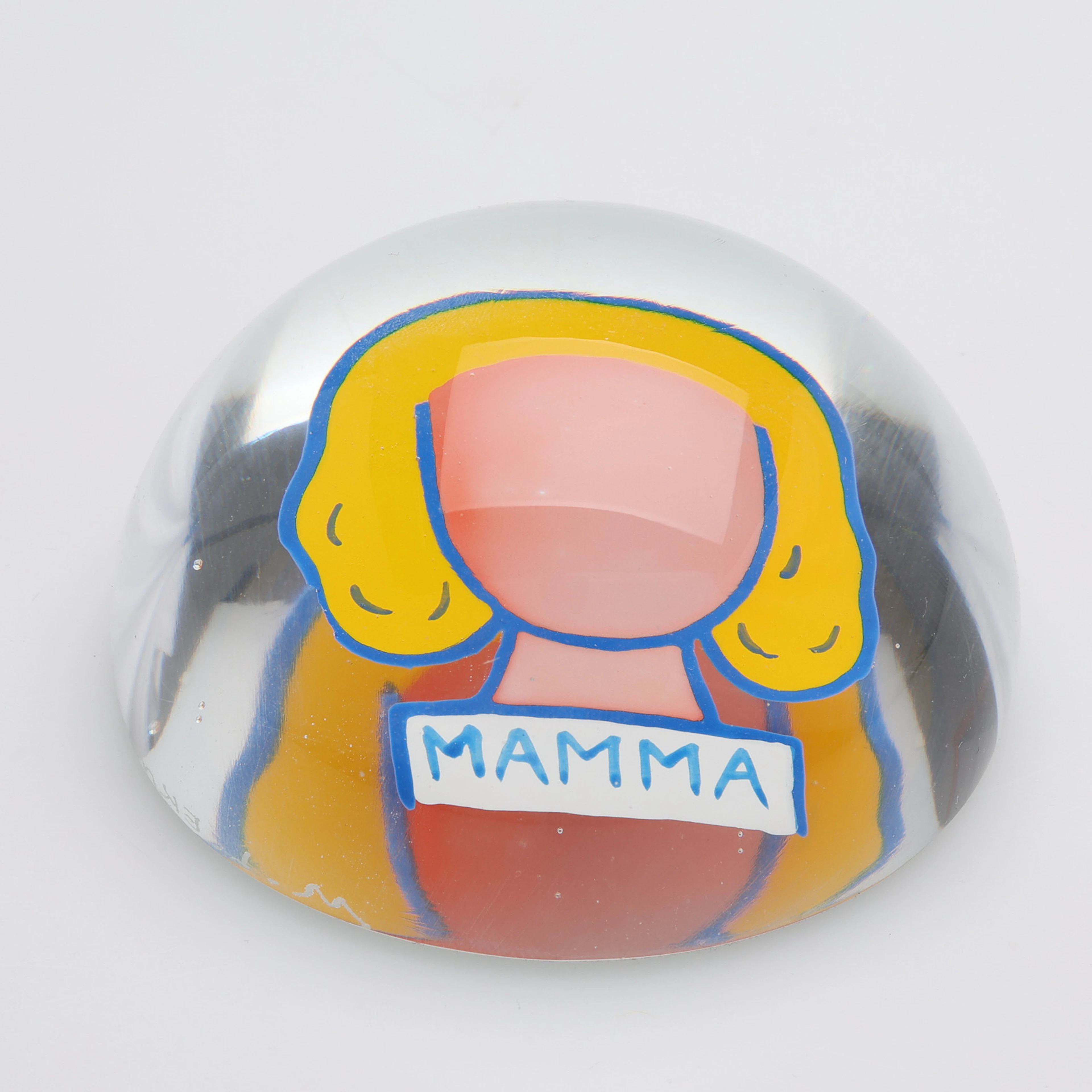 MARIE-LOUISE EKMAN (DE GEER). MULTIPEL, GLAS, "MAMMA", SIGNERAD, NUMRERAD