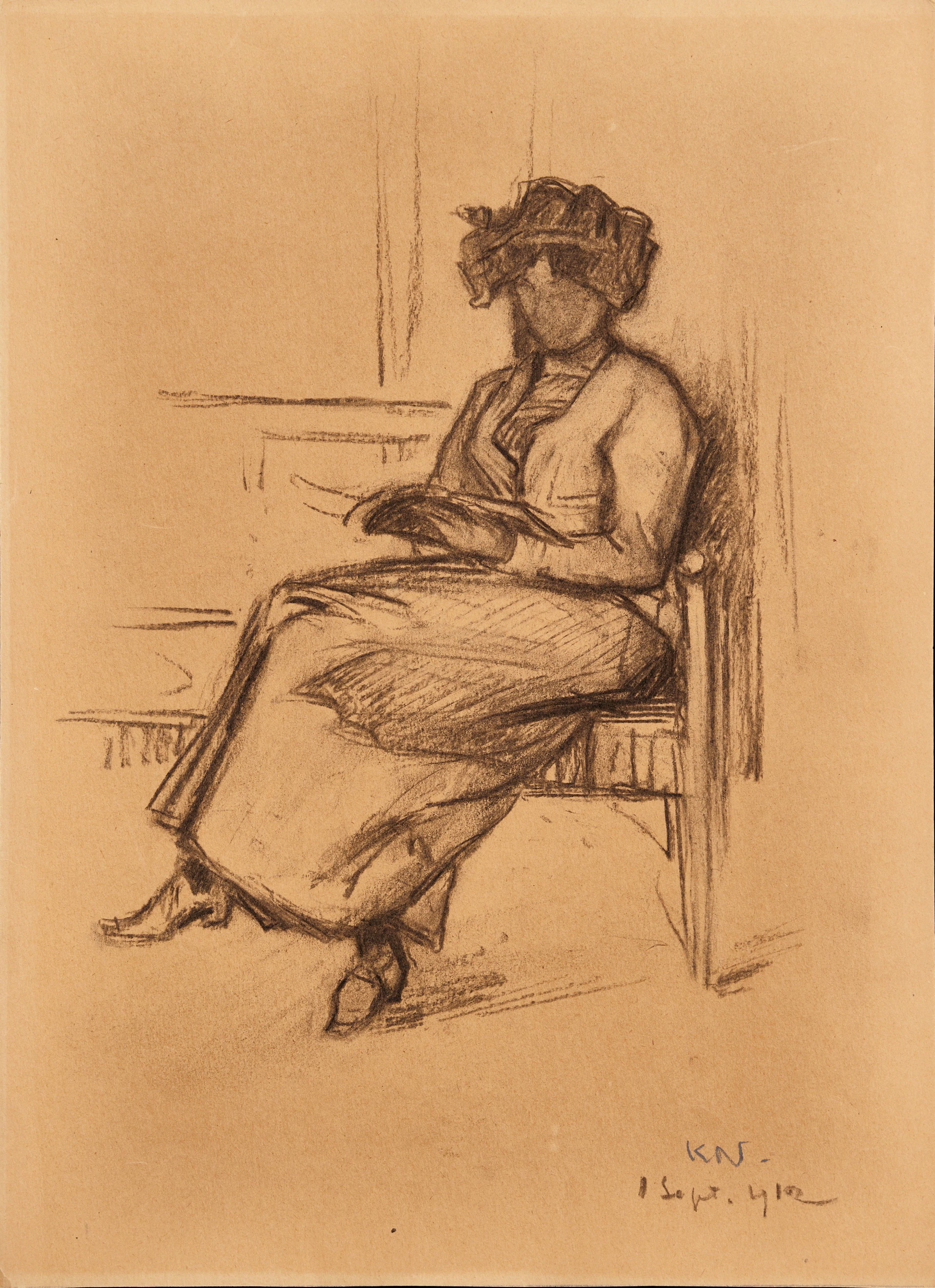 KARL NORDSTRÖM (Tjörn 1855-1923 Drottningholm). Tekla Lindeström-Nordström