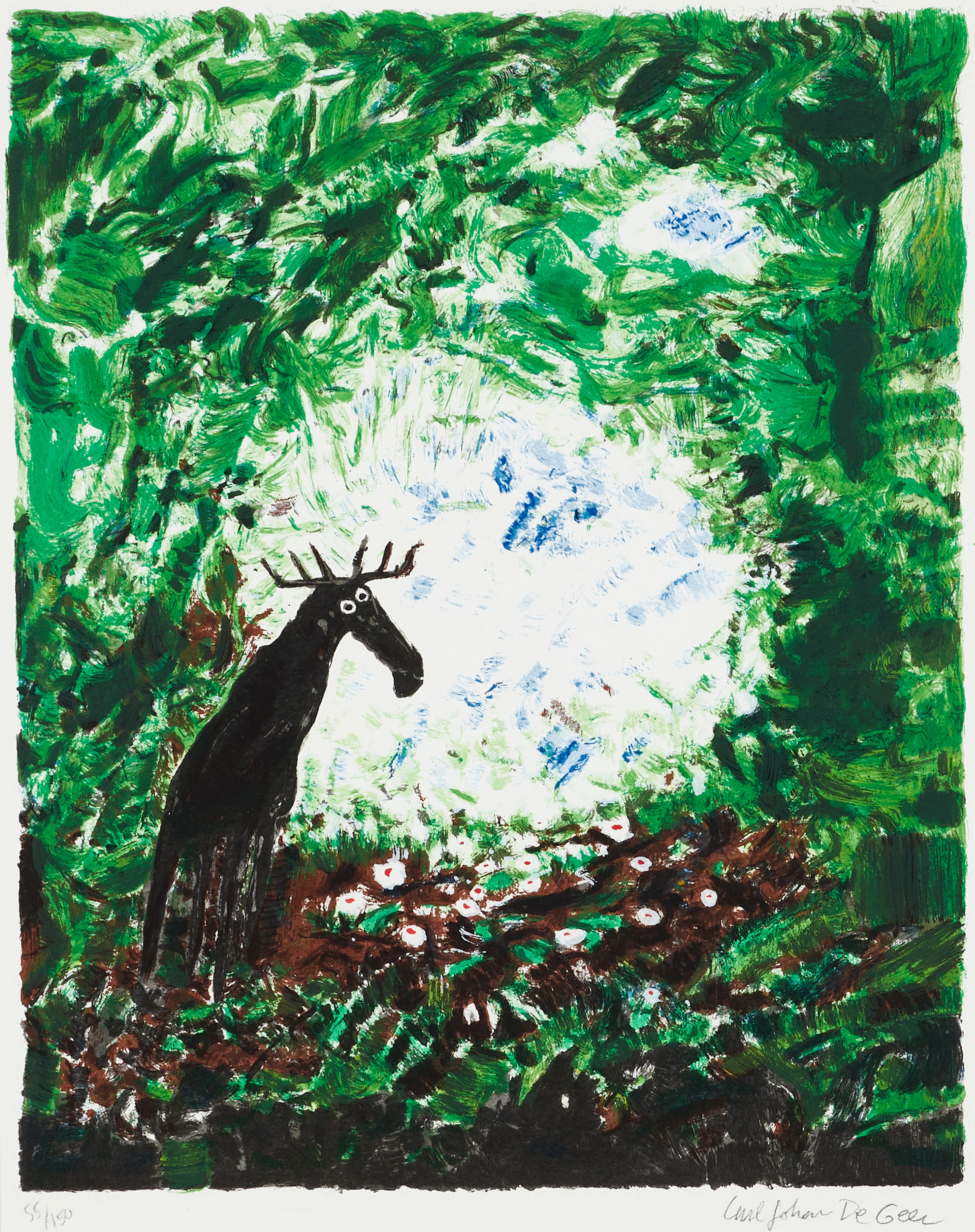 CARL JOHAN DE GEER (född 1938), "Underlandet - Fritt efter August