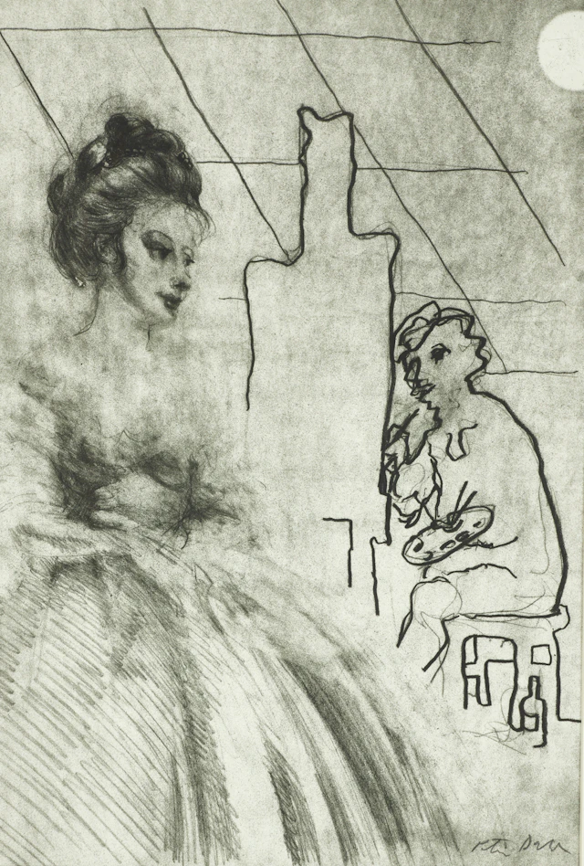 PETER DAHL (1934-2019). "Epistel N:o 66", utförd 1984, signerad, litografi.