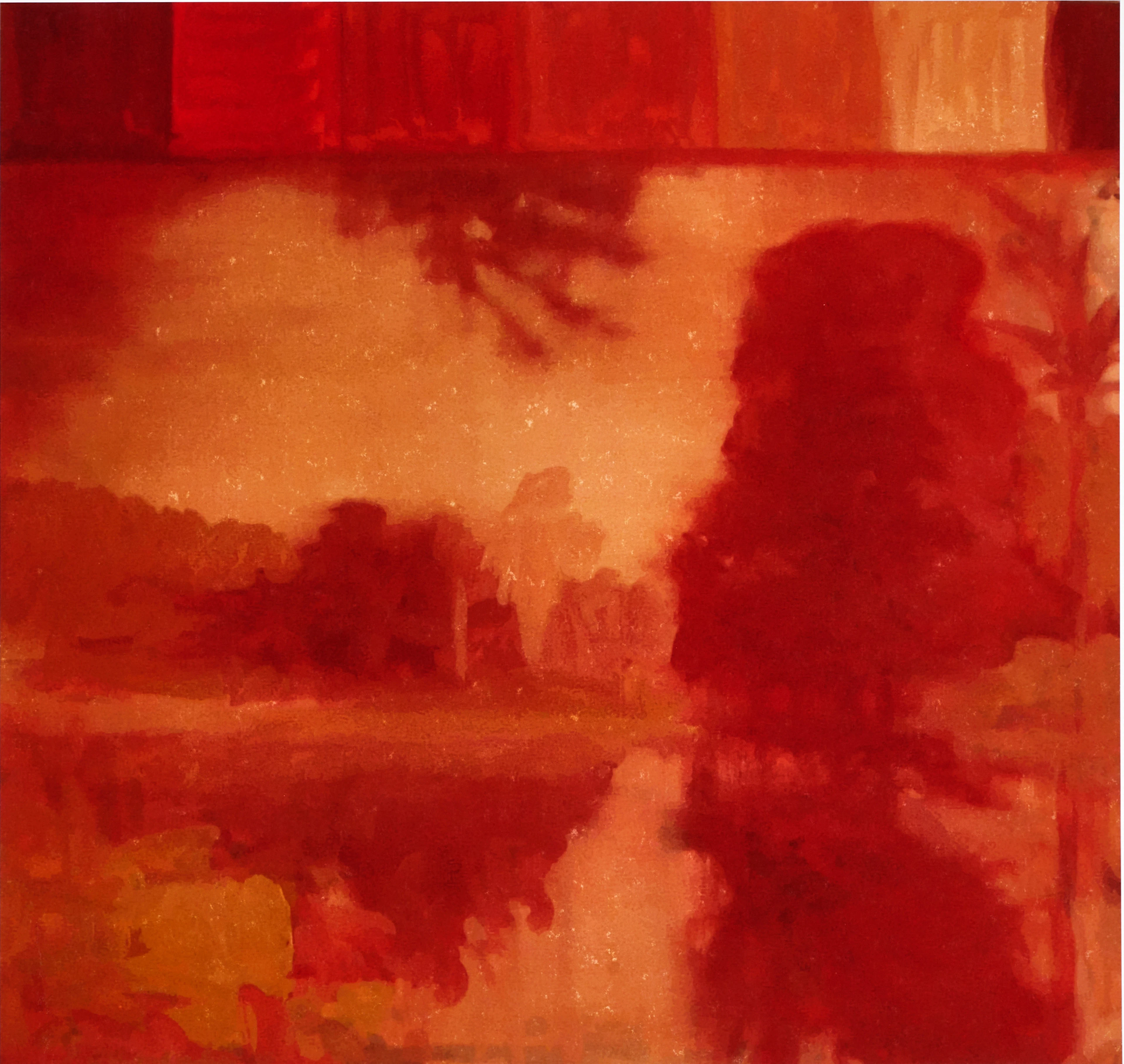 JOAKIM ALLGULANDER (född 1969). "Red landscape", signerad och numrerad