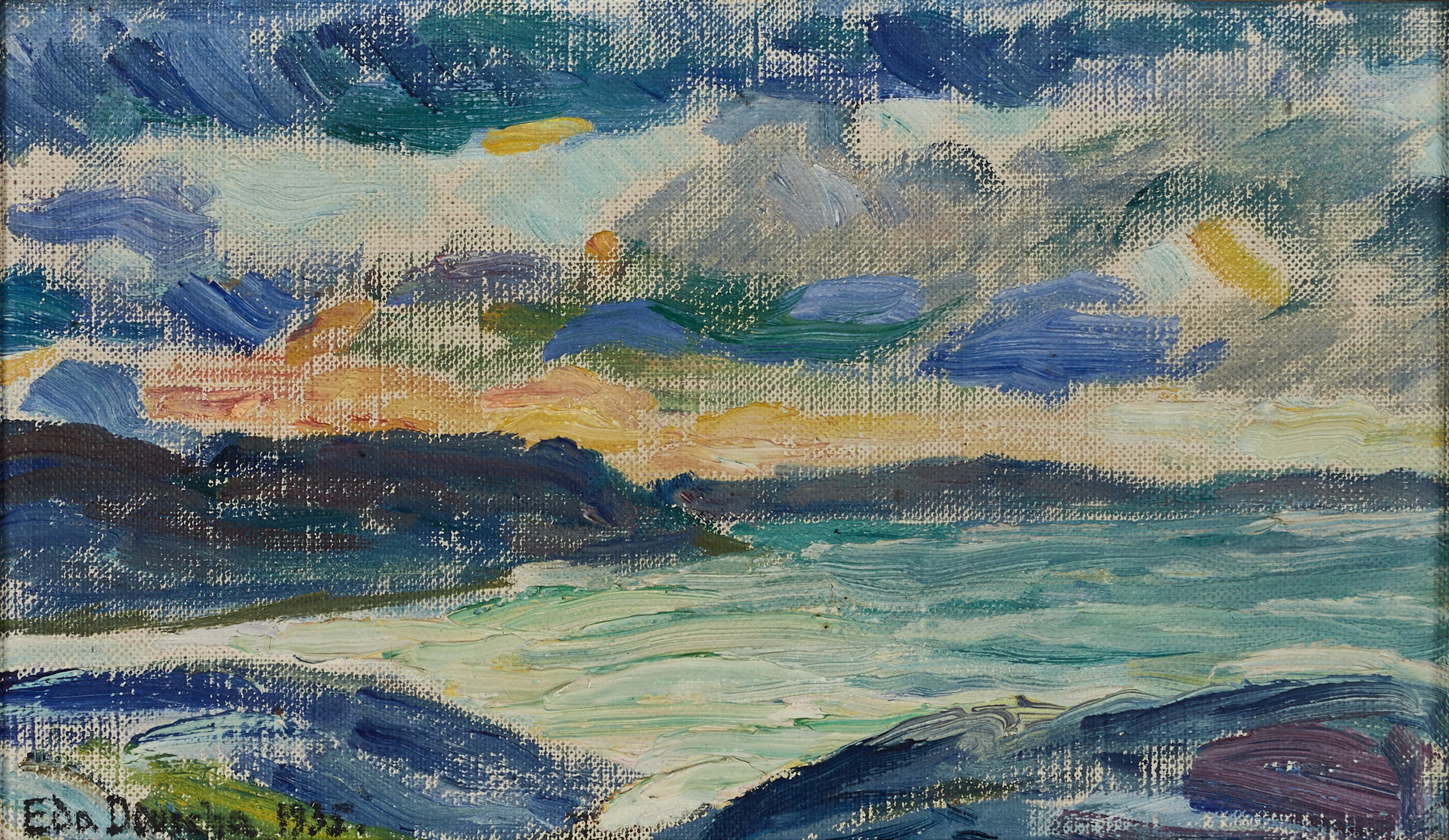 EDA DOUSCHA (Göteborg 1879-1967 Göteborg), "Erholmen utanför Marstrand"