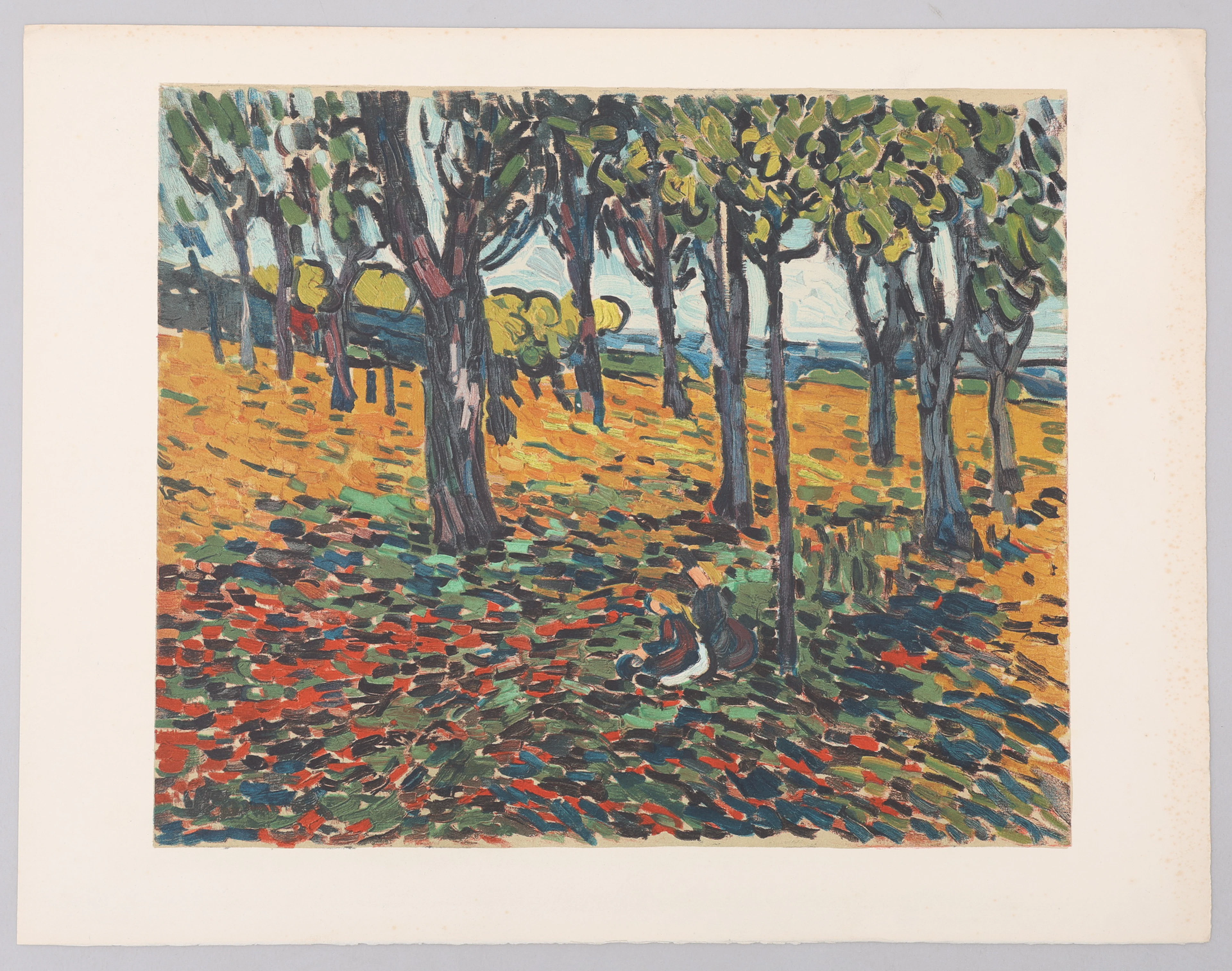 MAURICE DE VLAMINCK 1876-1958. EFTER. LITOGRAFI, "LA CHÂTAIGNERAIE