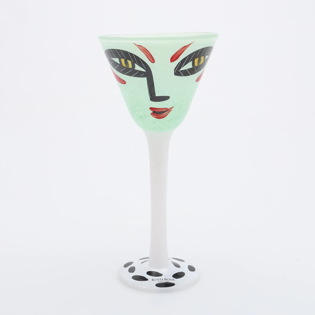 ULRICA HYDMAN-VALLIEN. POKALGLAS, "OPEN MINDS", FYRA STYCKEN, KOSTA