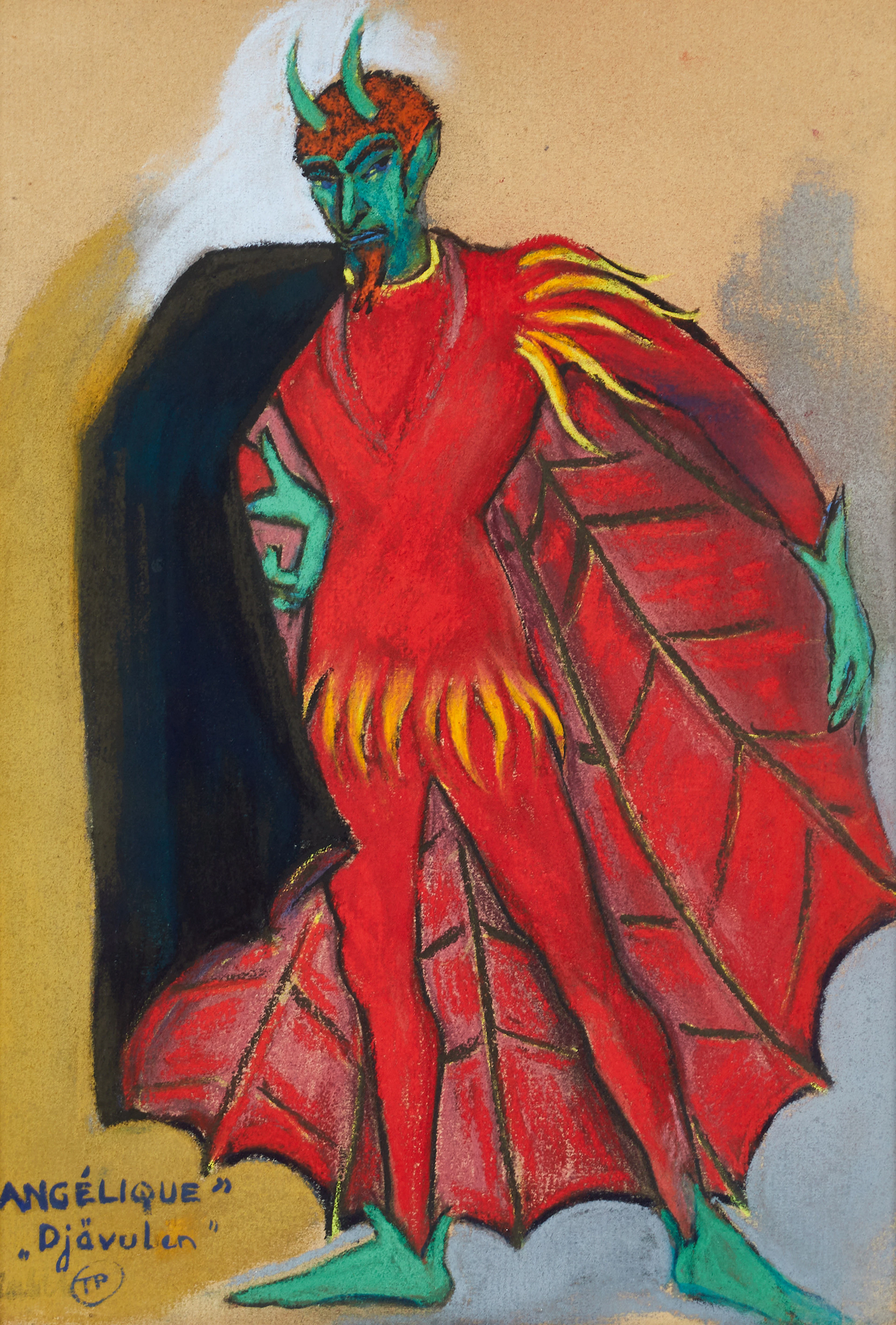 TUULIKKI PIETILÄ (FINLAND, 1917–2009). Djävulen ("Angelique"), signerad
