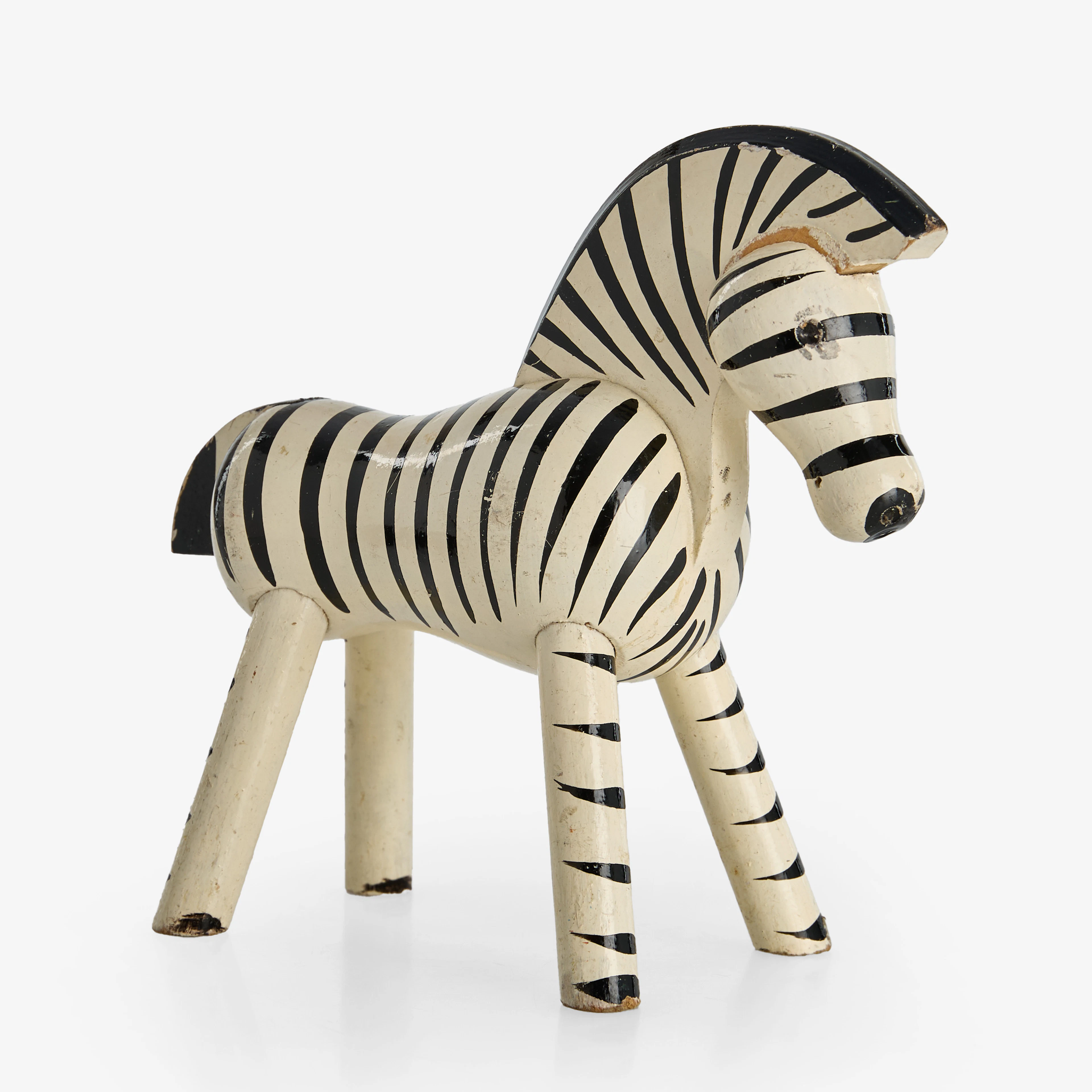 KAY BOJESEN (DANMARK, 1886–1958). Zebra, bemålat trä, formgiven 1935.