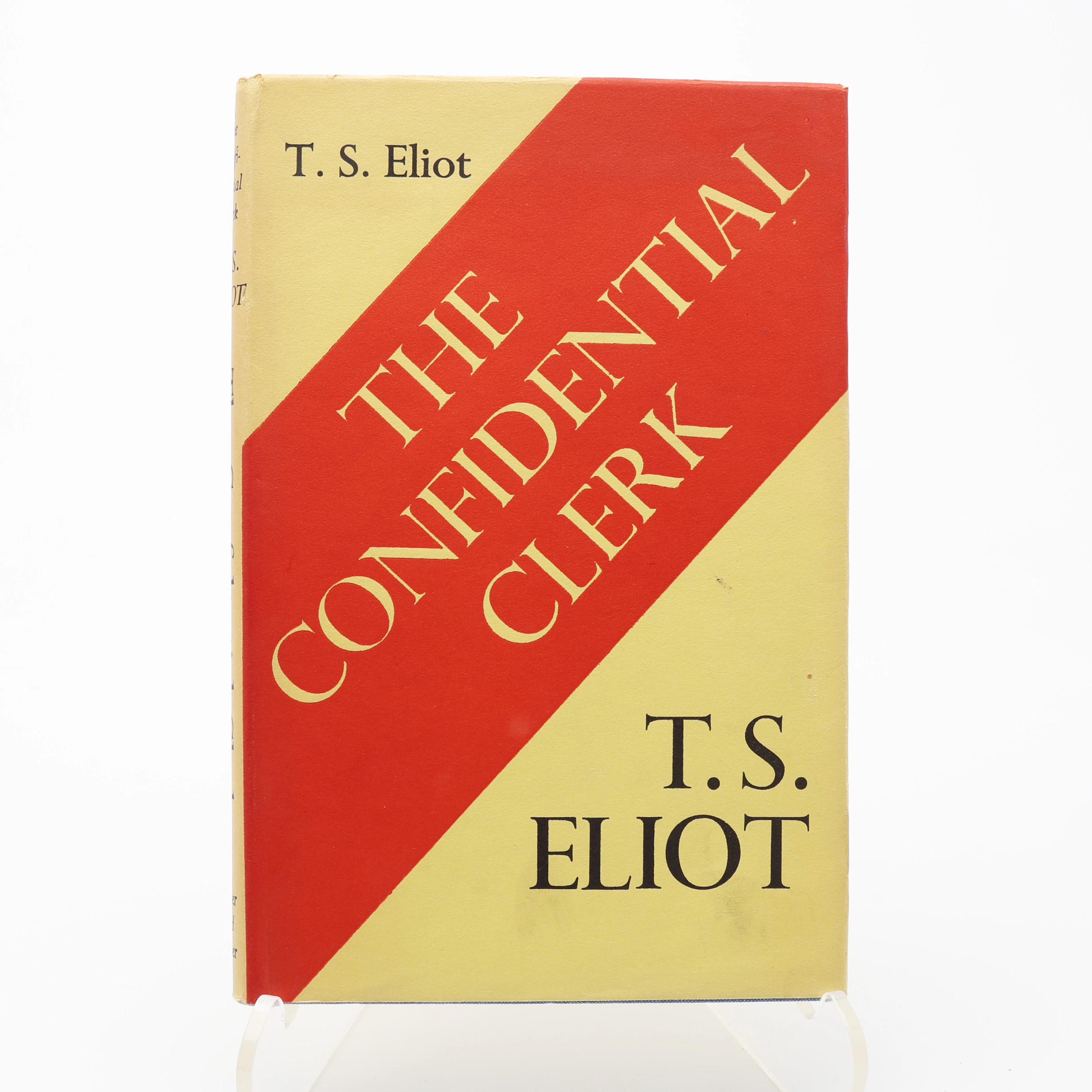 T. S. ELIOTS PJÄS THE CONFIDENTIAL CLERK I FÖRSTA UPPLAGAN OCH FÖRSTA