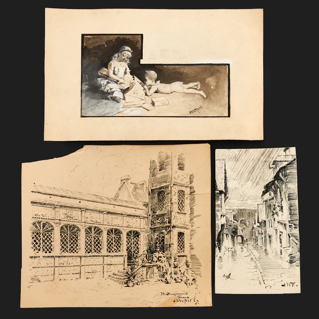 INGEBORG WESTFELT-EGGERTZ (Stockholm 1855-1936 Gamleby), Figurscen