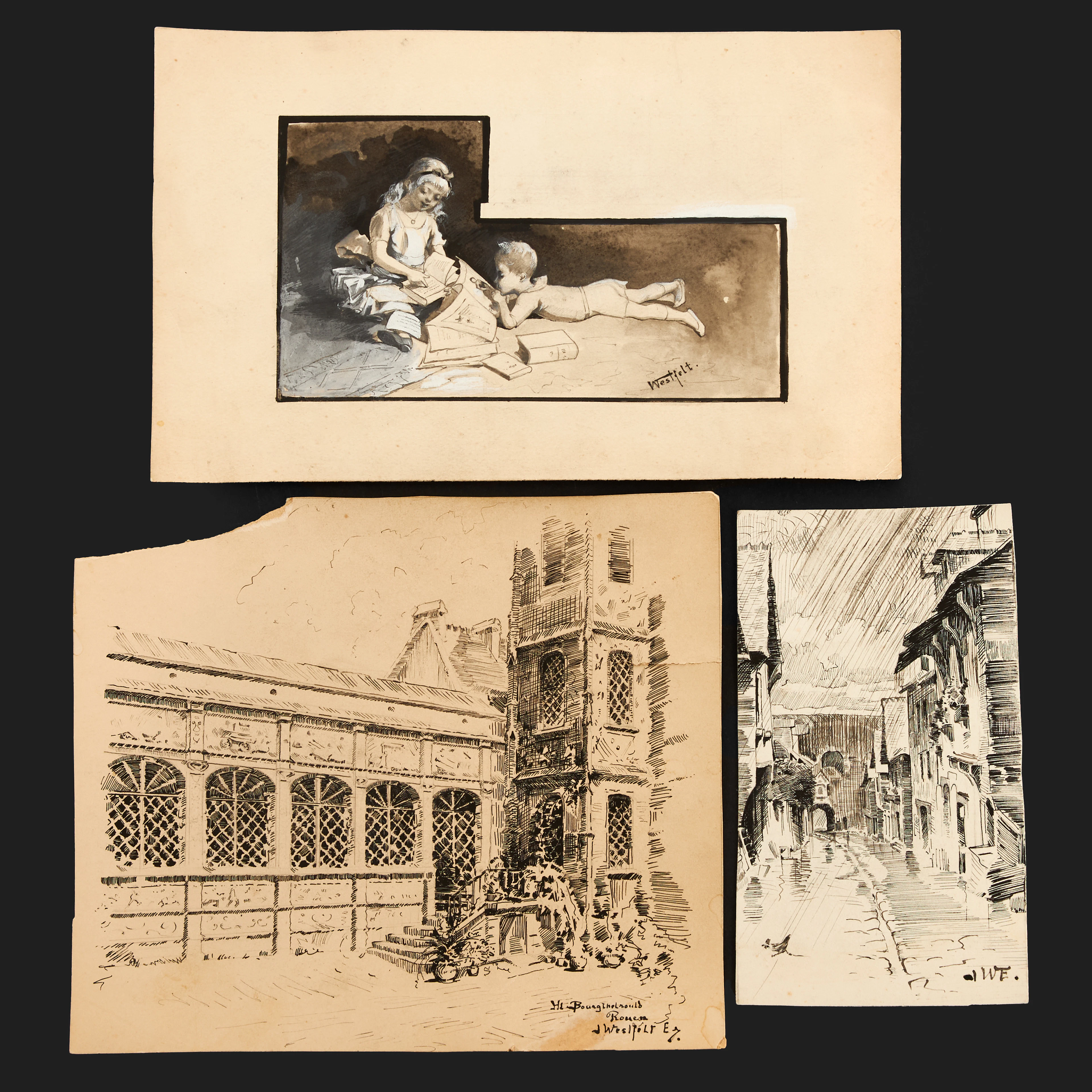 INGEBORG WESTFELT-EGGERTZ (Stockholm 1855-1936 Gamleby), Figurscen
