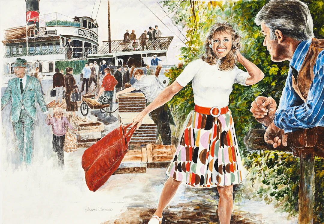 JOSEPH PROHASKA (1886-1964), "Ilona", signerad, blandteknik på kartong.