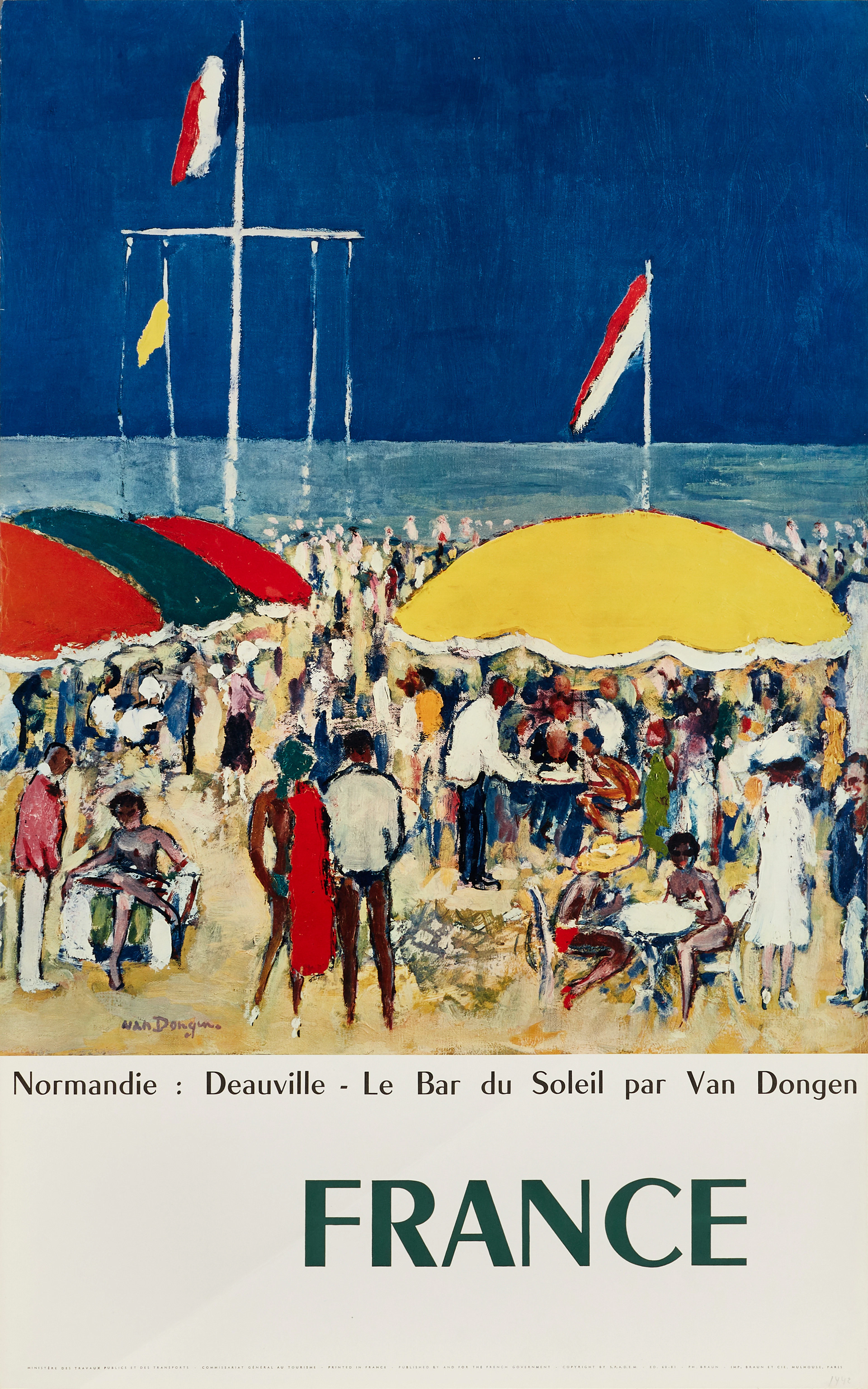 KEES VAN DONGEN (Nederländerna, 1877-1968). Efter. Turistaffisch