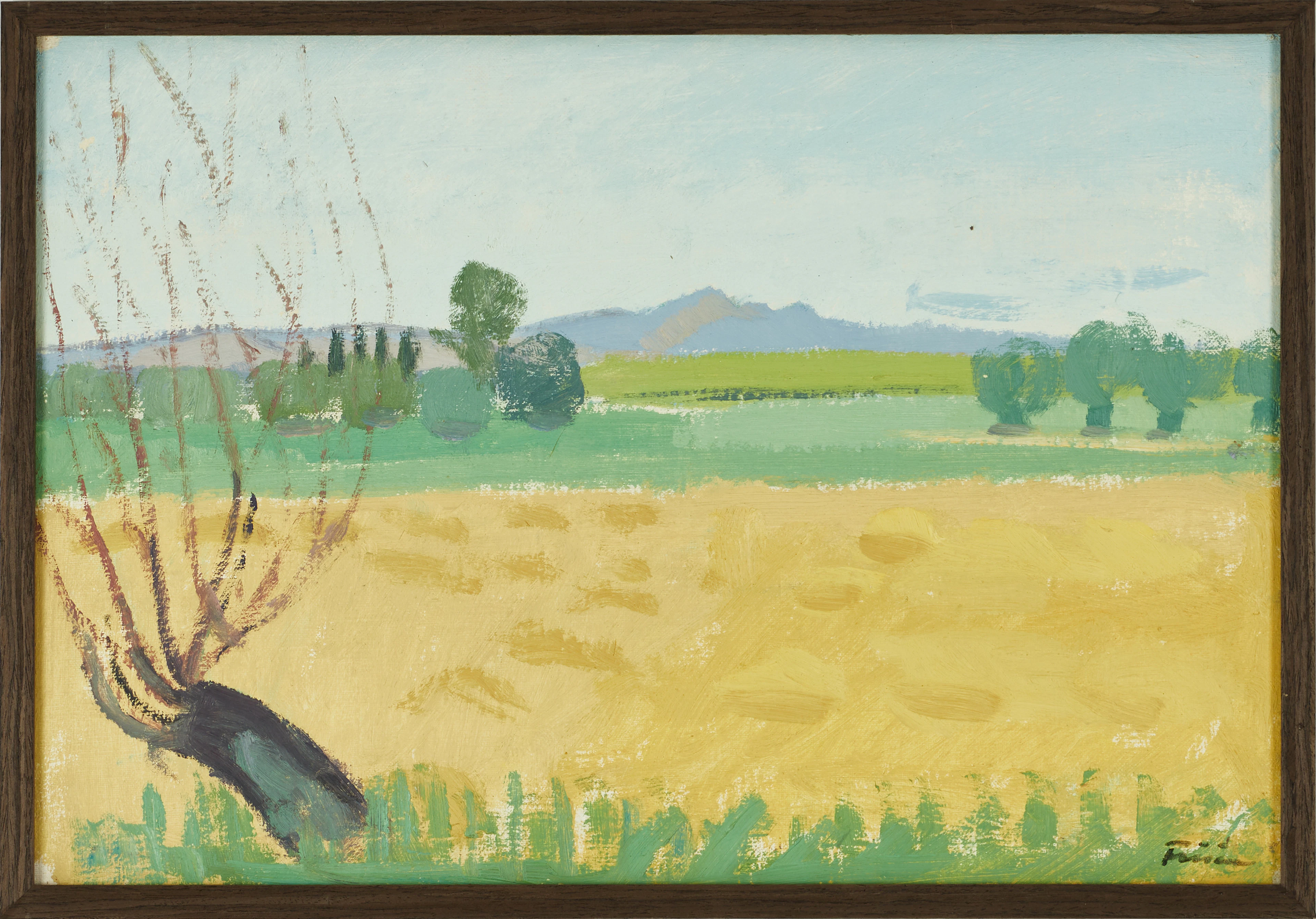 VERA FRISÉN (Sverige, 1910-1990), Landskap - panorama, signerad, olja på duk.