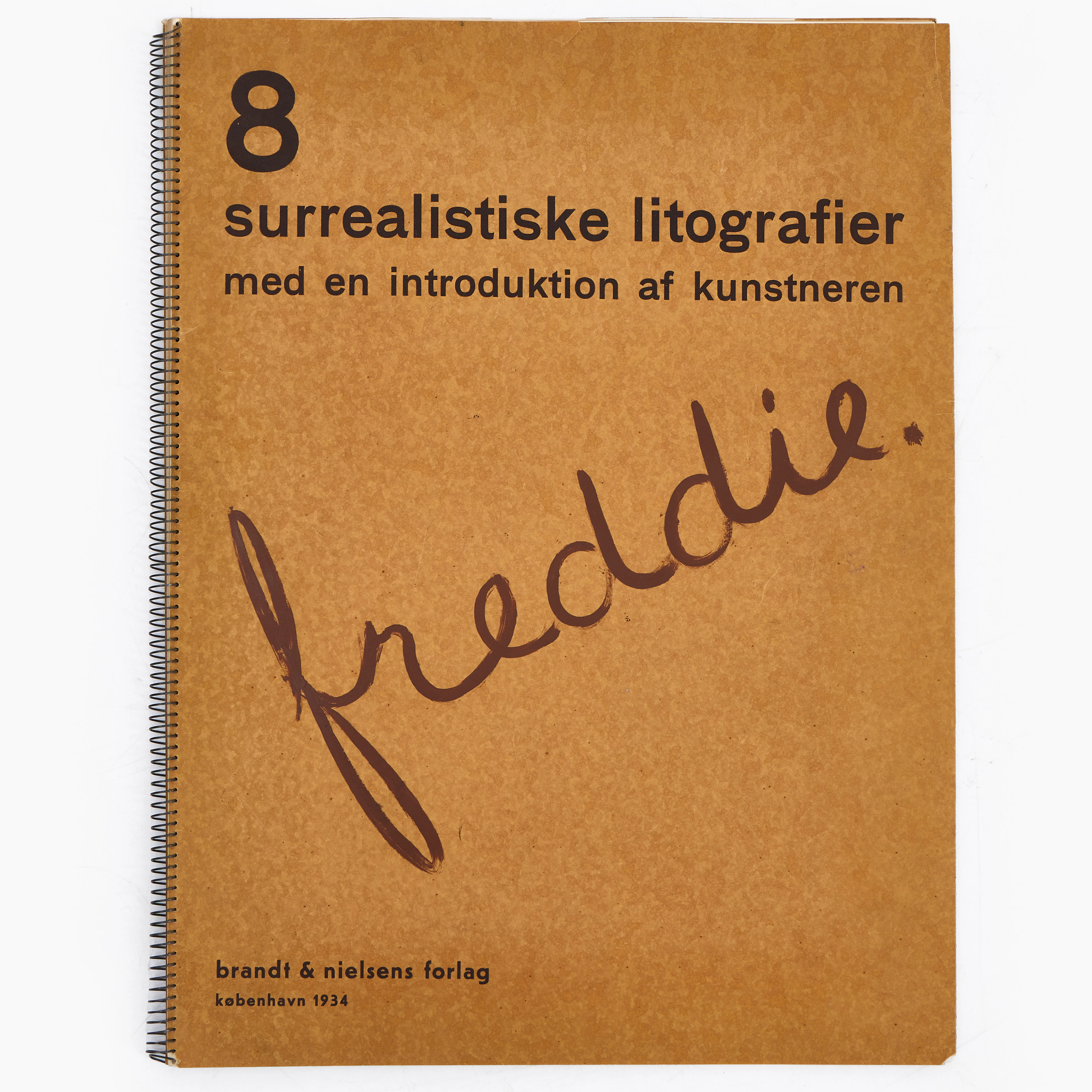 WILHELM FREDDIE (Danmark, 1909-1995). Konstmapp, "8 surrealistiske
