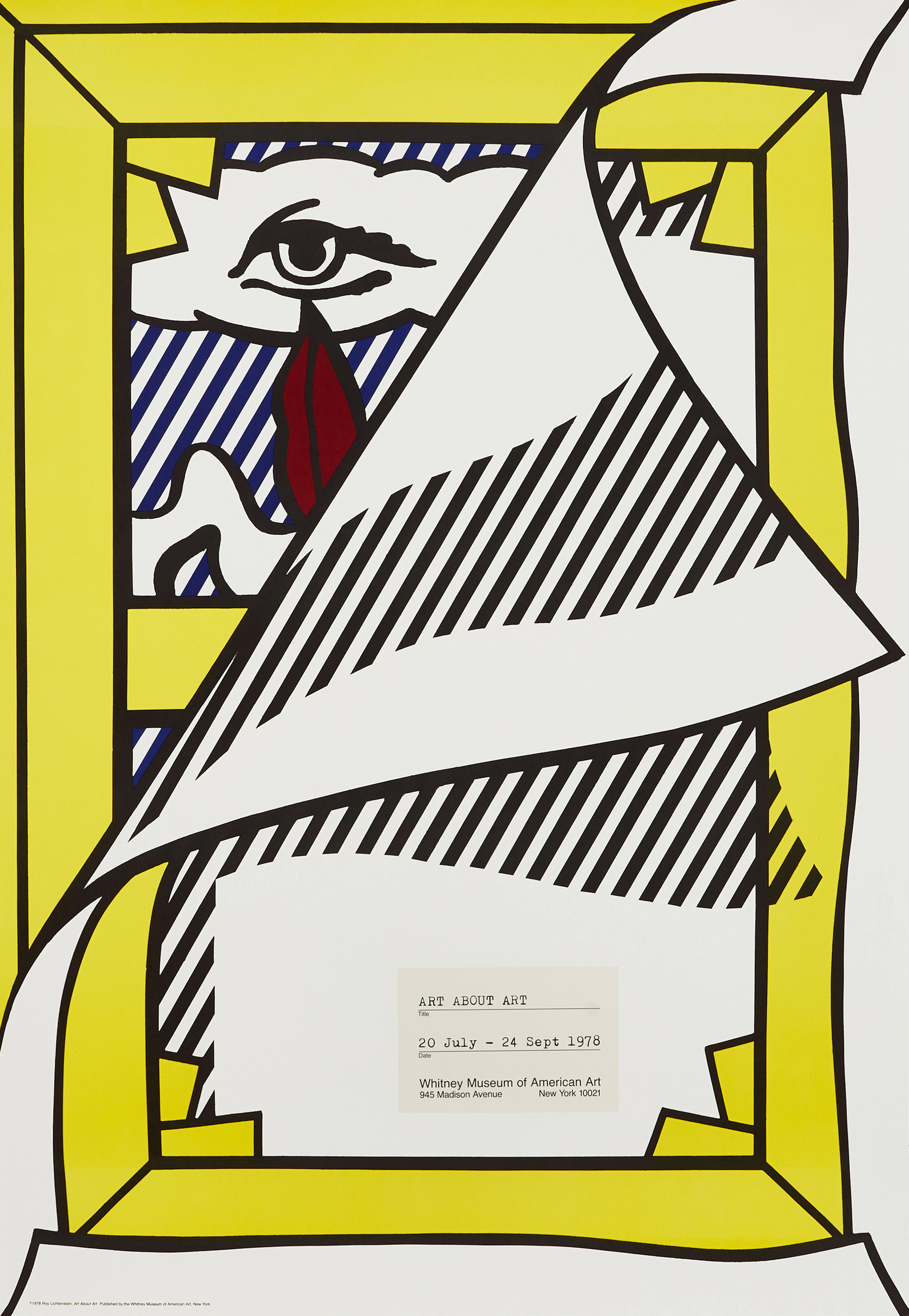 ROY LICHTENSTEIN (USA, 1923-1997) (efter), "Art About Art" (Whitney