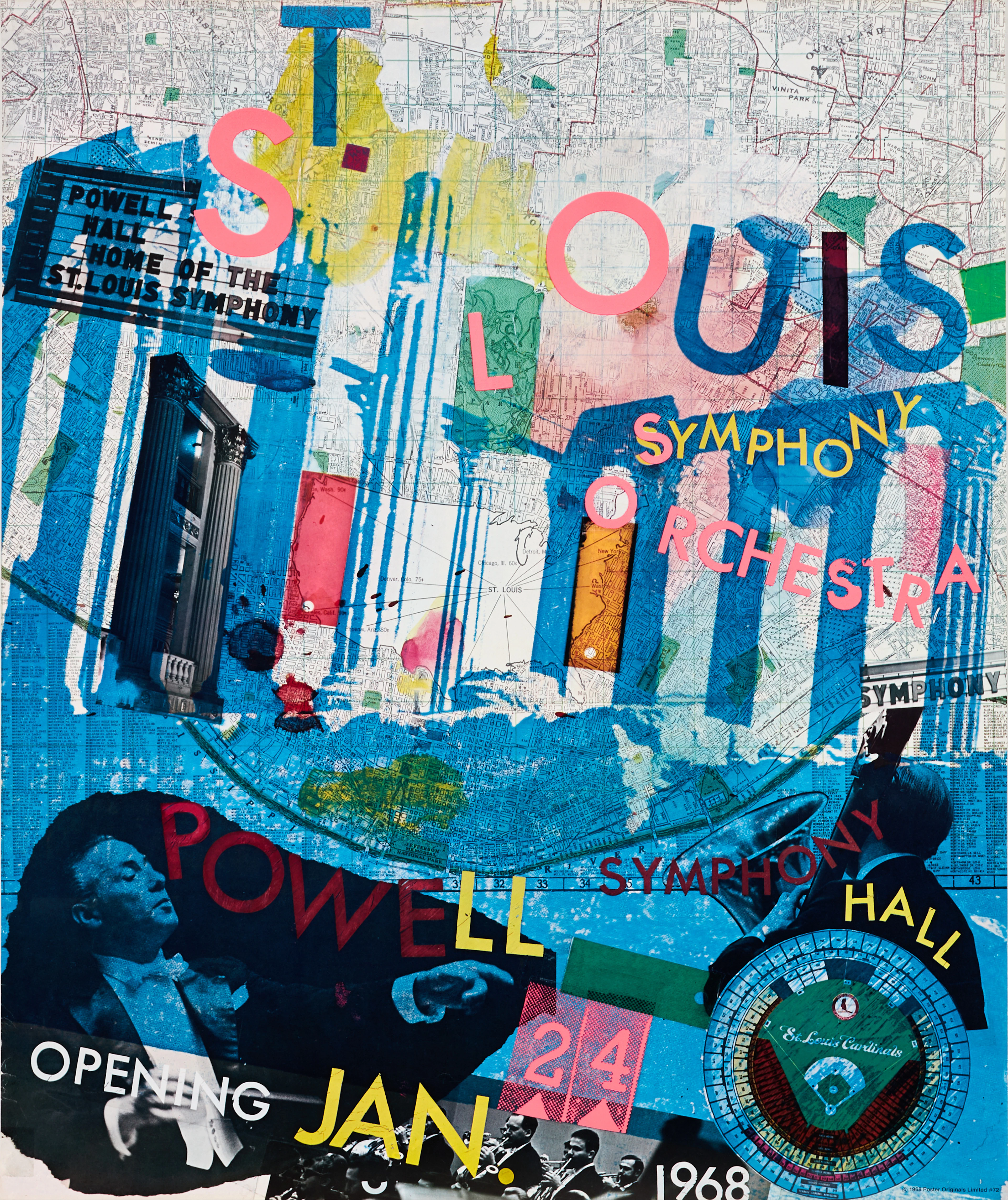ROBERT RAUSCHENBERG (USA, 1925-2008). Affisch, för St. Louis Symphony