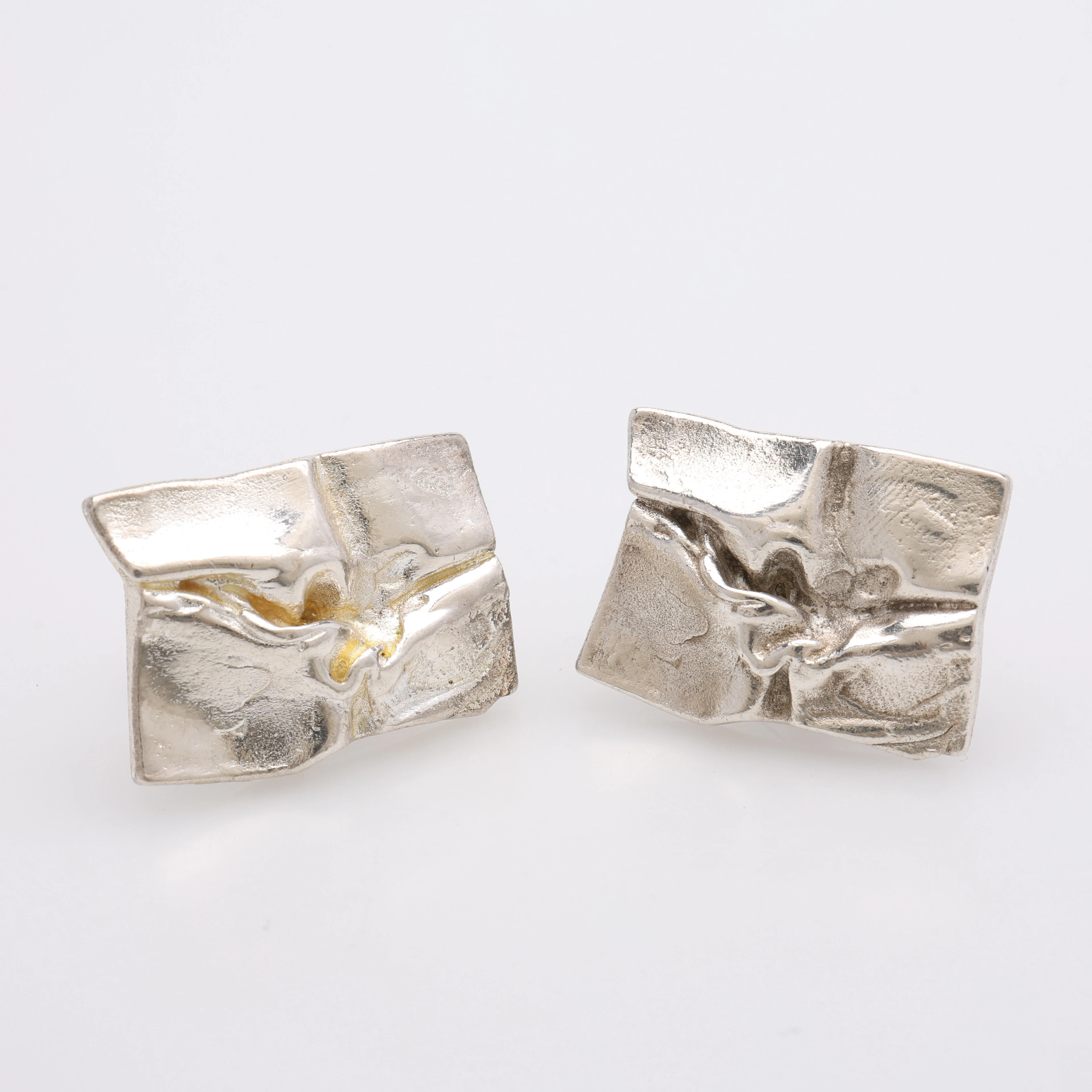 BJÖRN WECKSTRÖM. MANSCHETTKNAPPAR, "Andromeda", sterlingsilver, Lapponia, 1969.