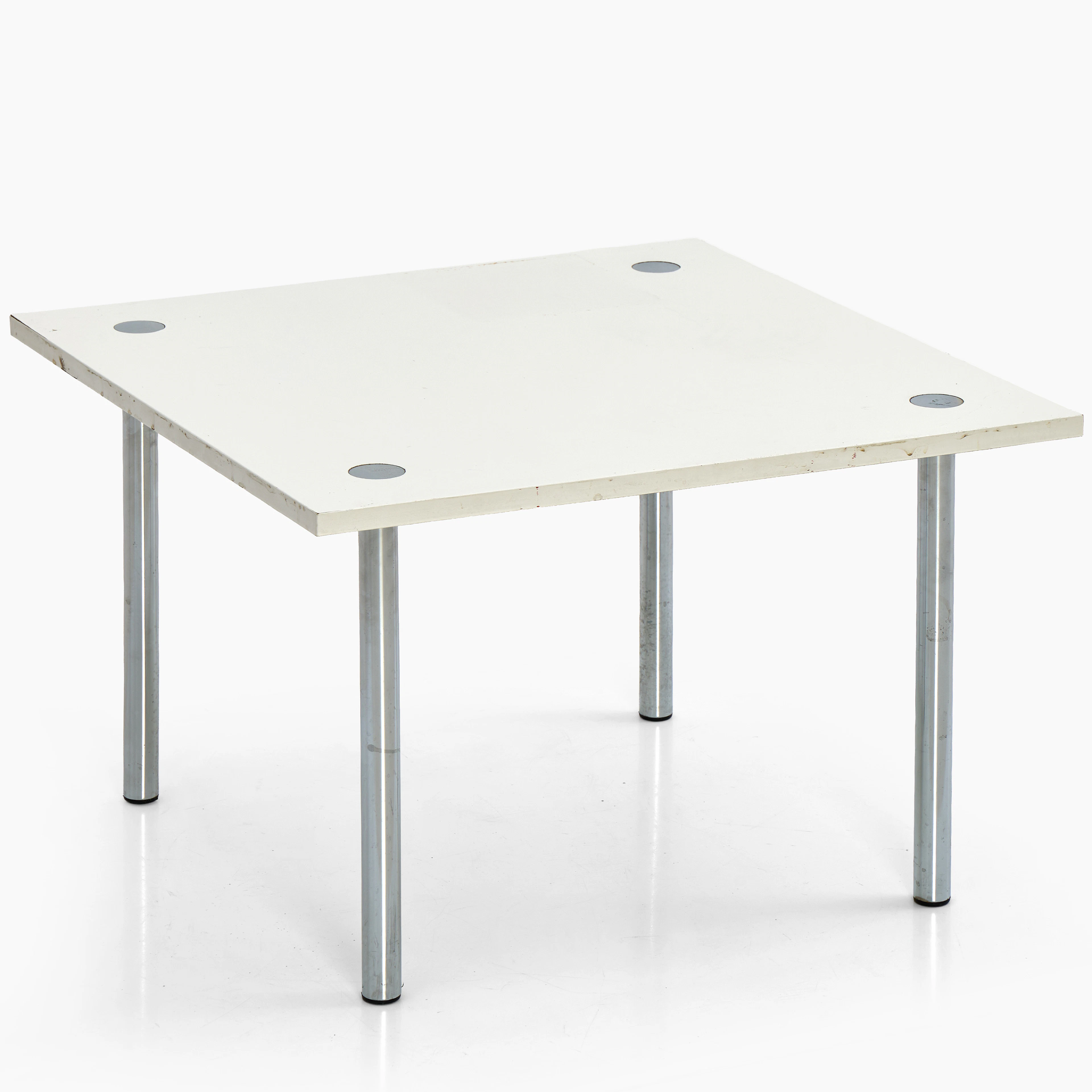 GILLIS LUNDGREN. Soffbord, "Frisco", IKEA, 1970/80-tal, vitlaminerad