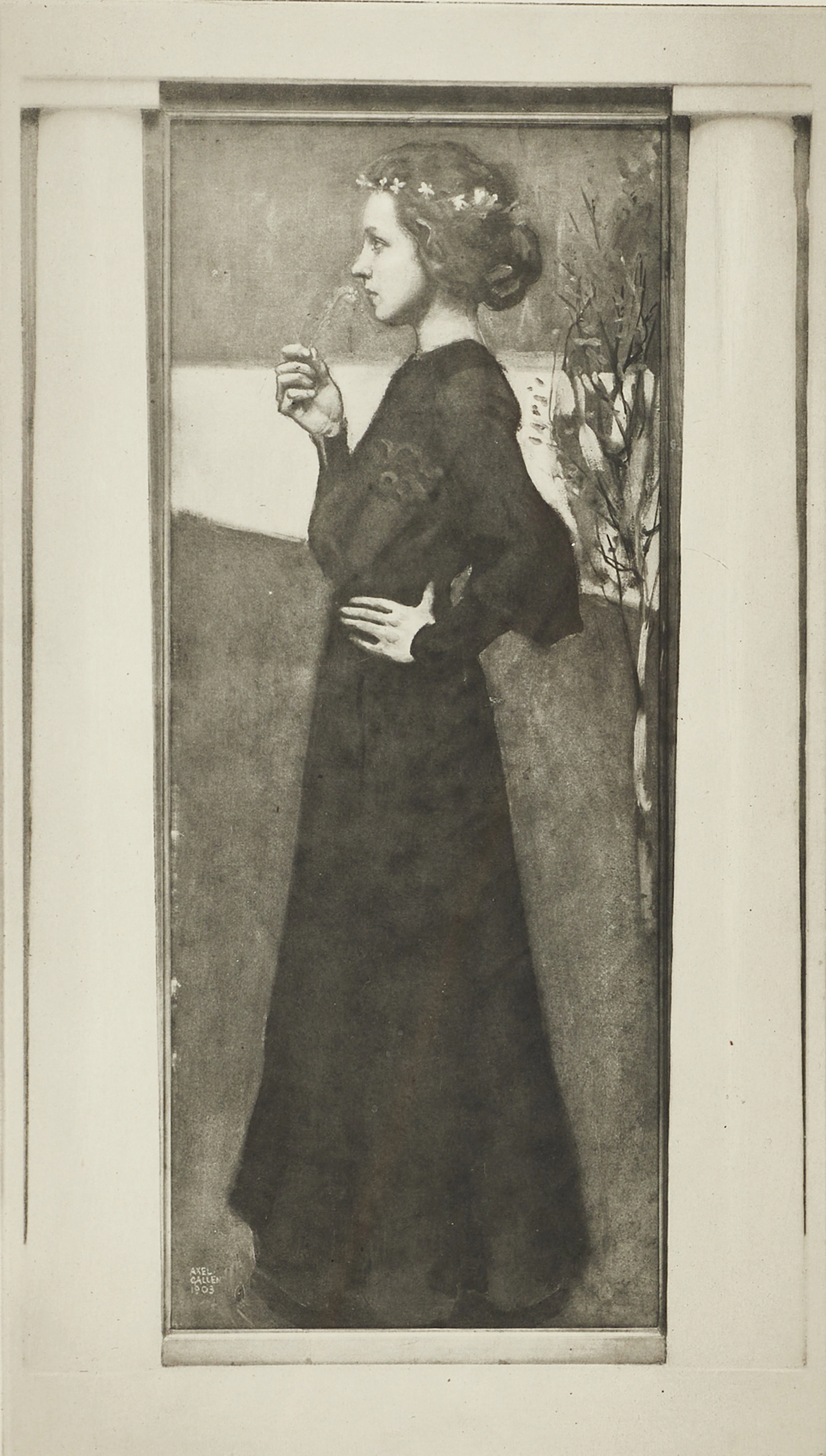 AKSELI GALLEN-KALLELA (Finland, 1907-1931), efter, "Kevät" (Våren).