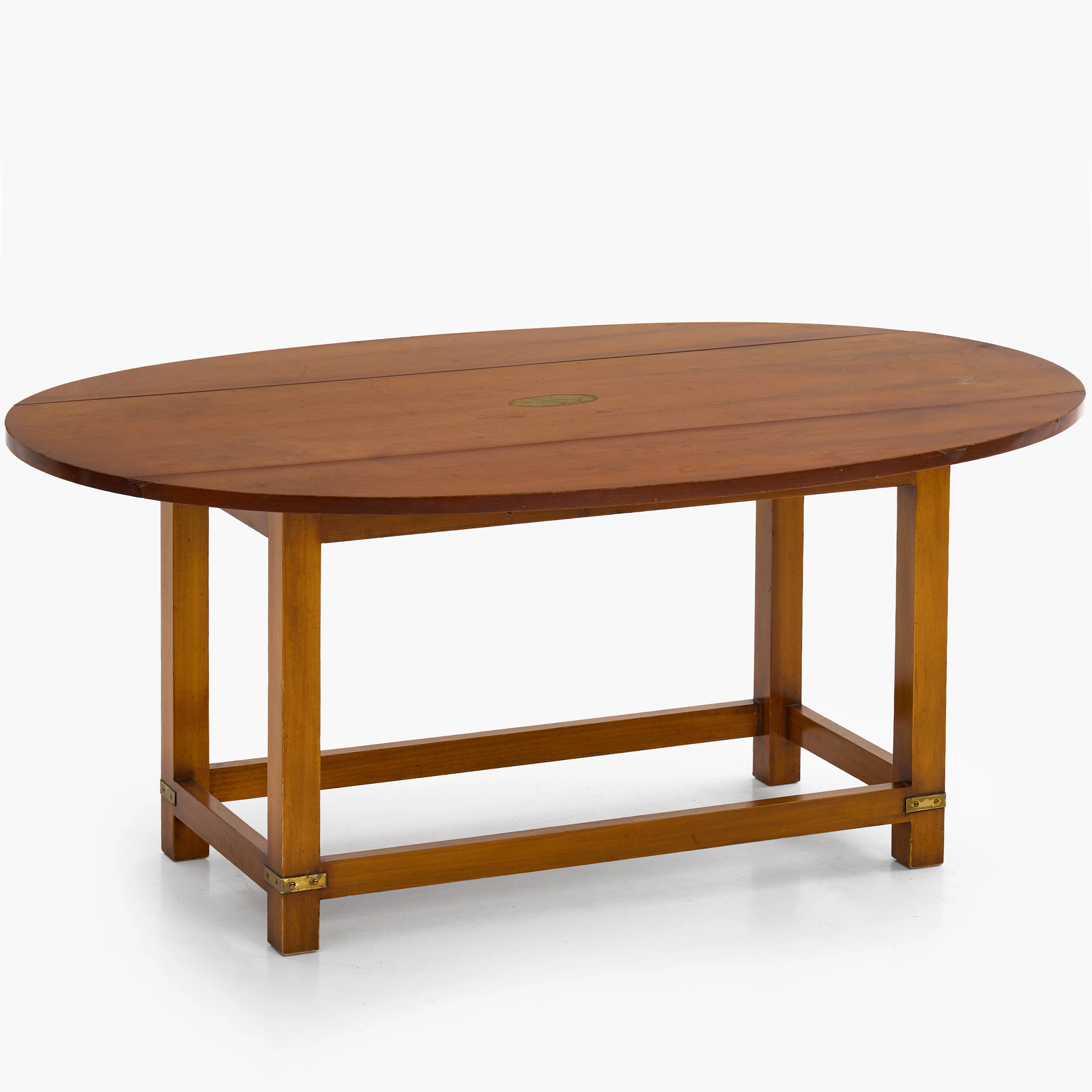 SOFFBORD, idegran och mahogny, detaljer i mässing, Reprodux Furniture