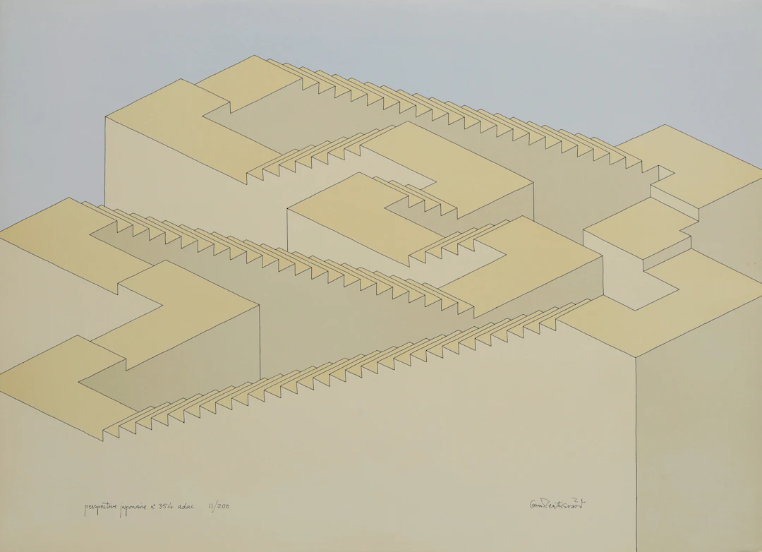 OSCAR REUTERSVÄRD. "PERSPECTIVE JAPONAISE NO 354 ADAC".