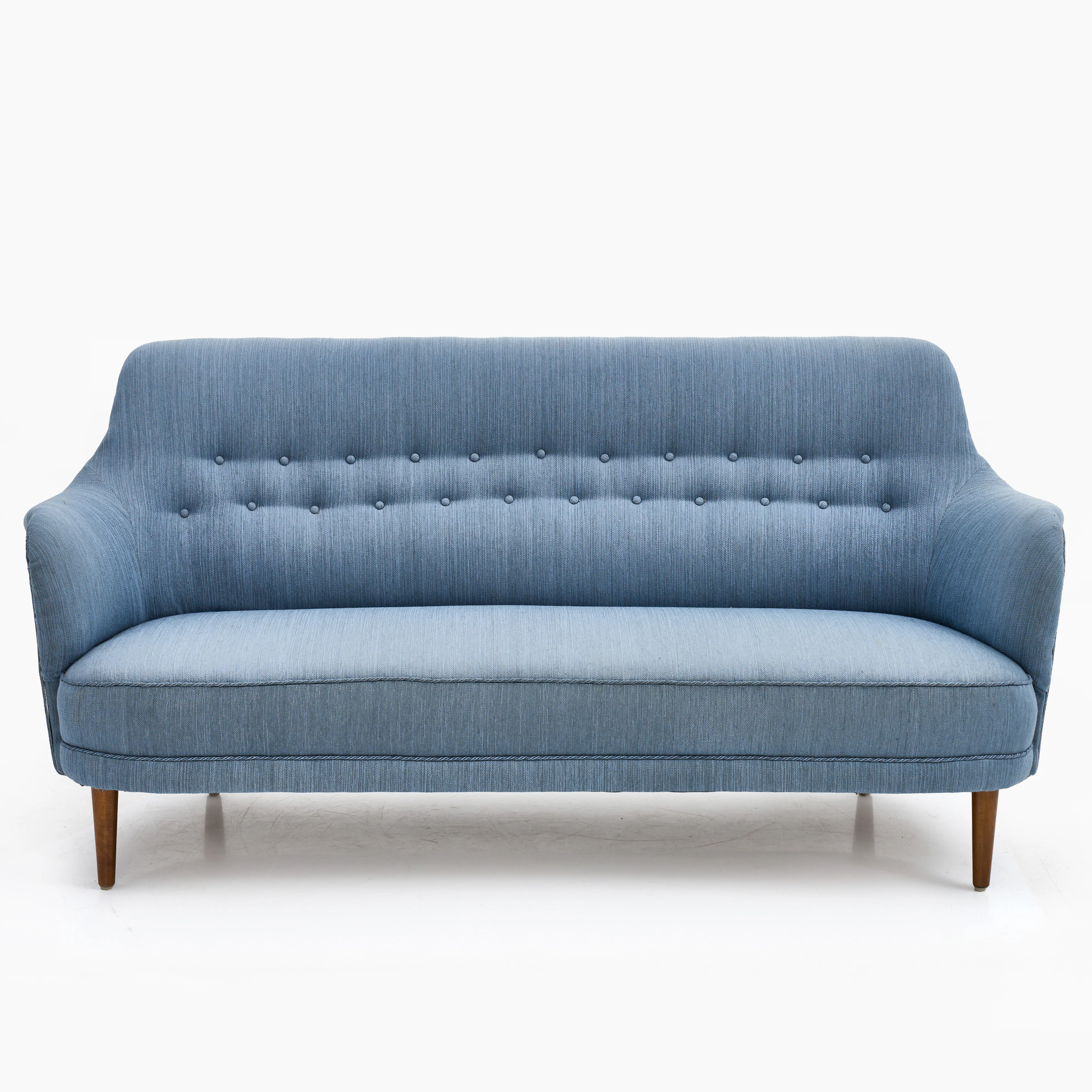 CARL MALMSTEN. Soffa, "Samsas", 3-sits, 1900-talets andra hälft, brickmärkt